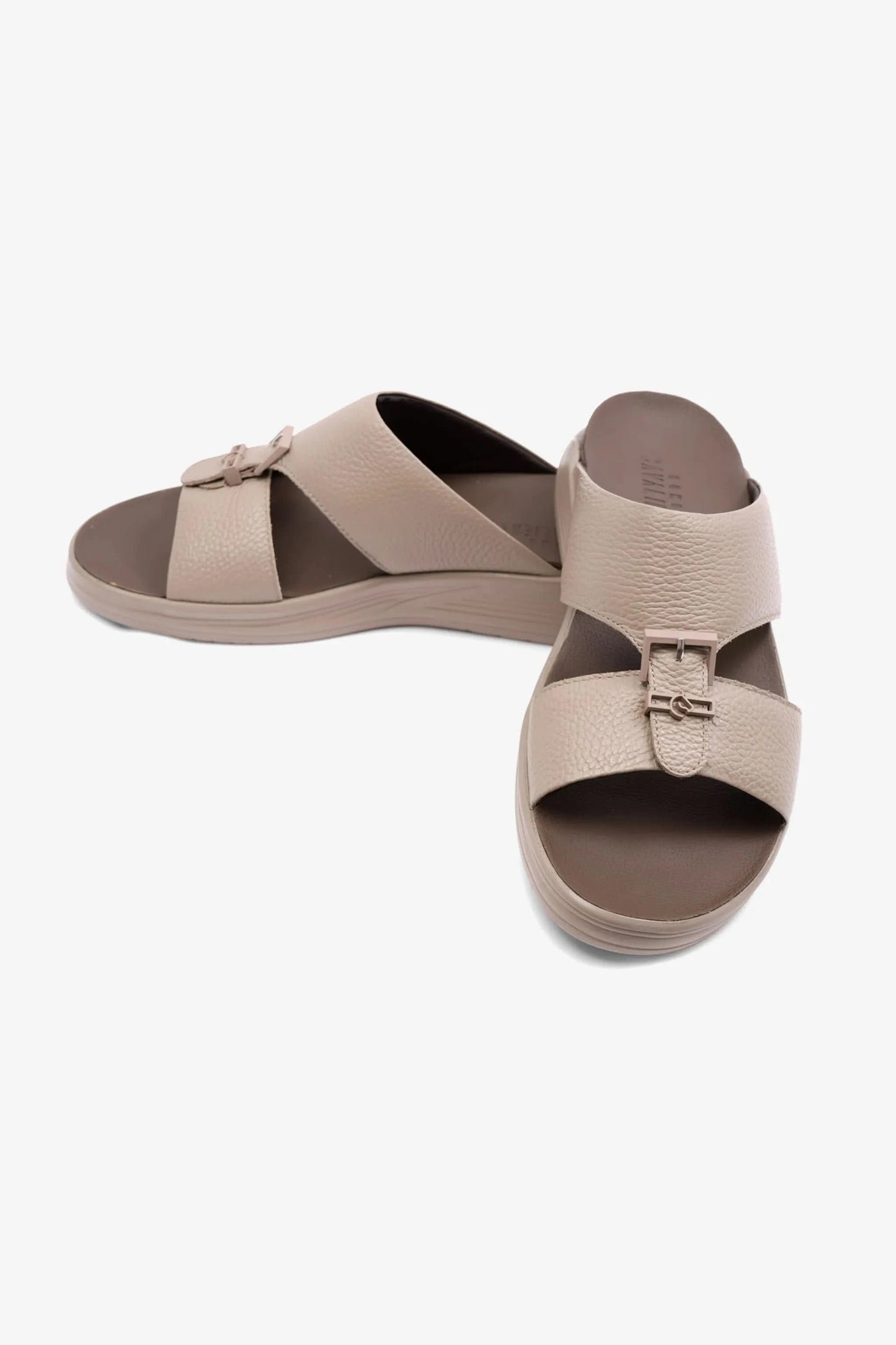 UOMO CAVALIER  EMBOSSED LEATHER MENS SANDAL SUN FOSSILE - Seventy7