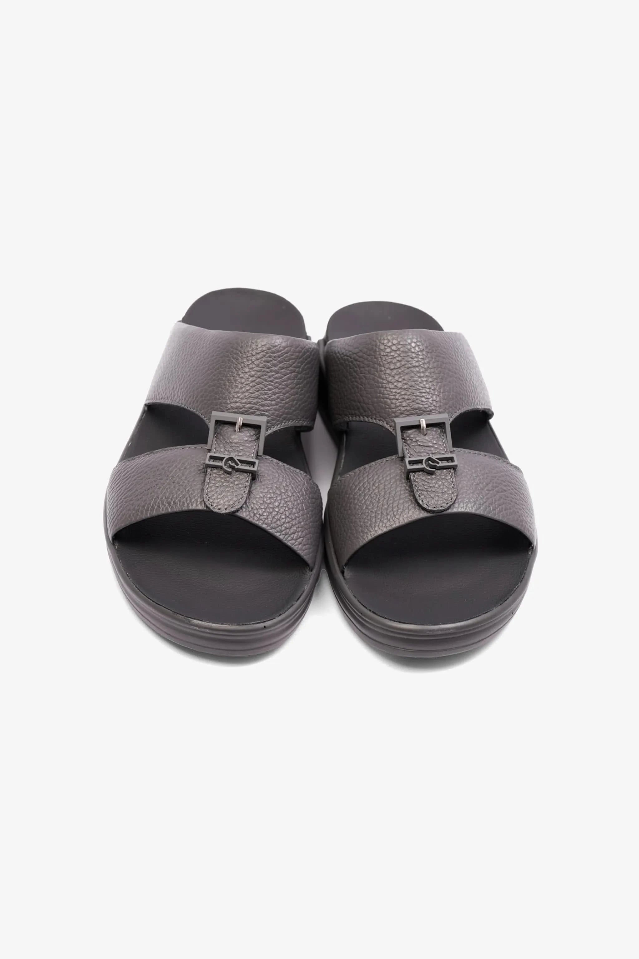 UOMO CAVAILER EMBOSSED LEATHER MENS SANDAL SUN ASFALTO - Seventy7