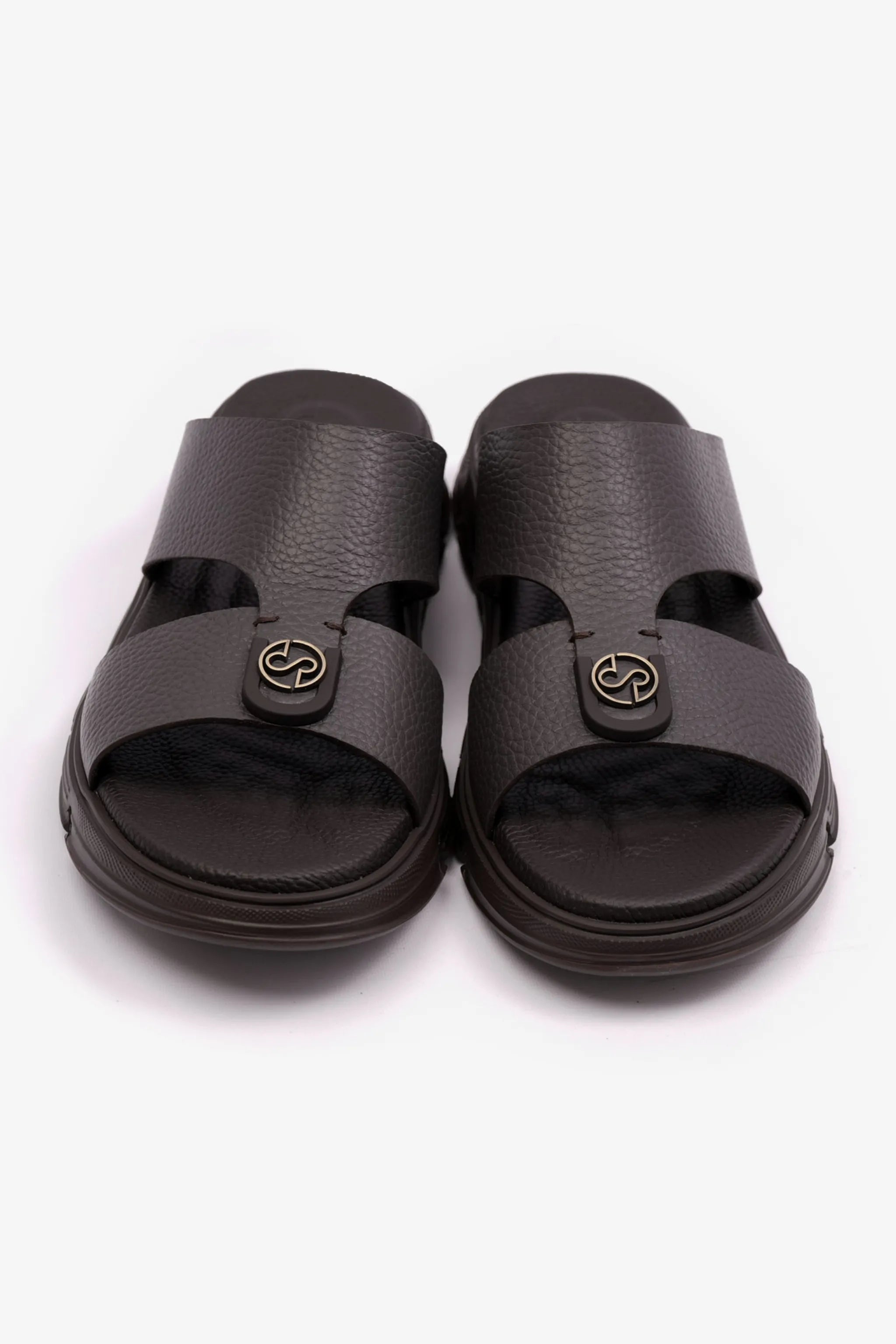 COMFORT PLUS MENS ARABIC SOFT MILLED SANDAL BROWN - Seventy7
