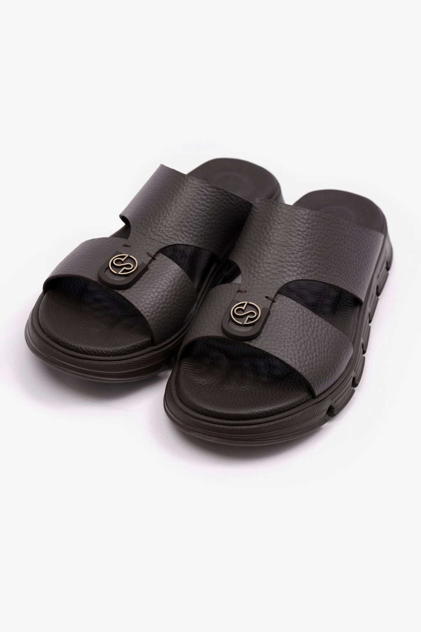 COMFORT PLUS MENS ARABIC SOFT MILLED SANDAL BROWN - Seventy7
