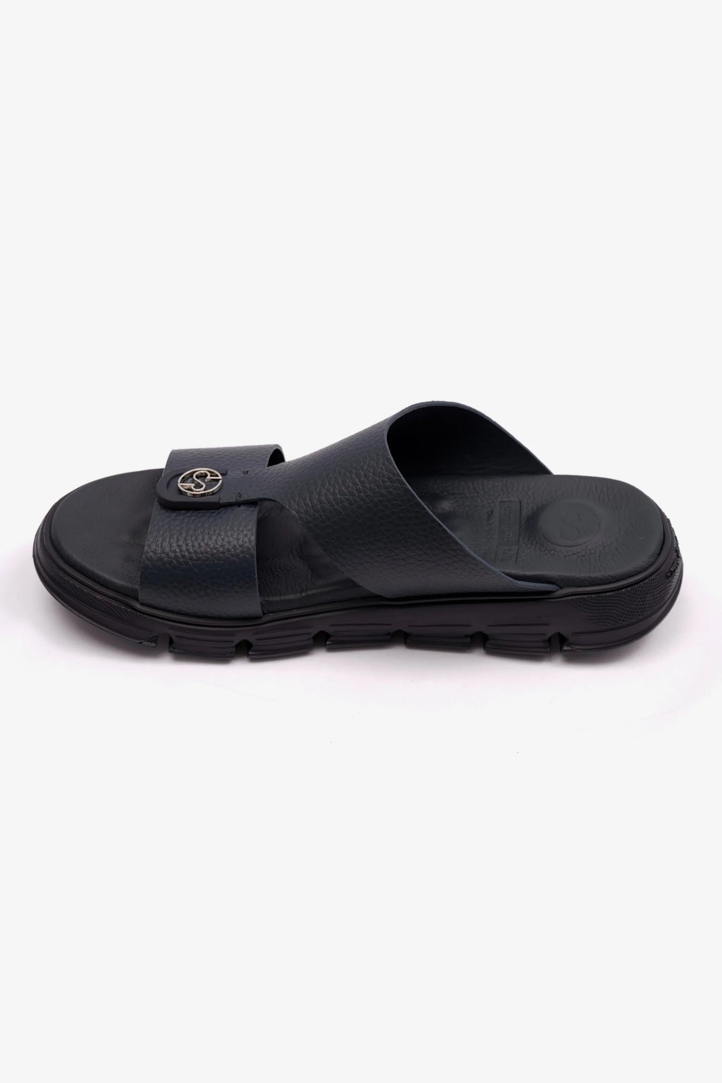 COMFORT PLUS MENS ARABIC SOFT MILLED SANDAL NAVY - Seventy7