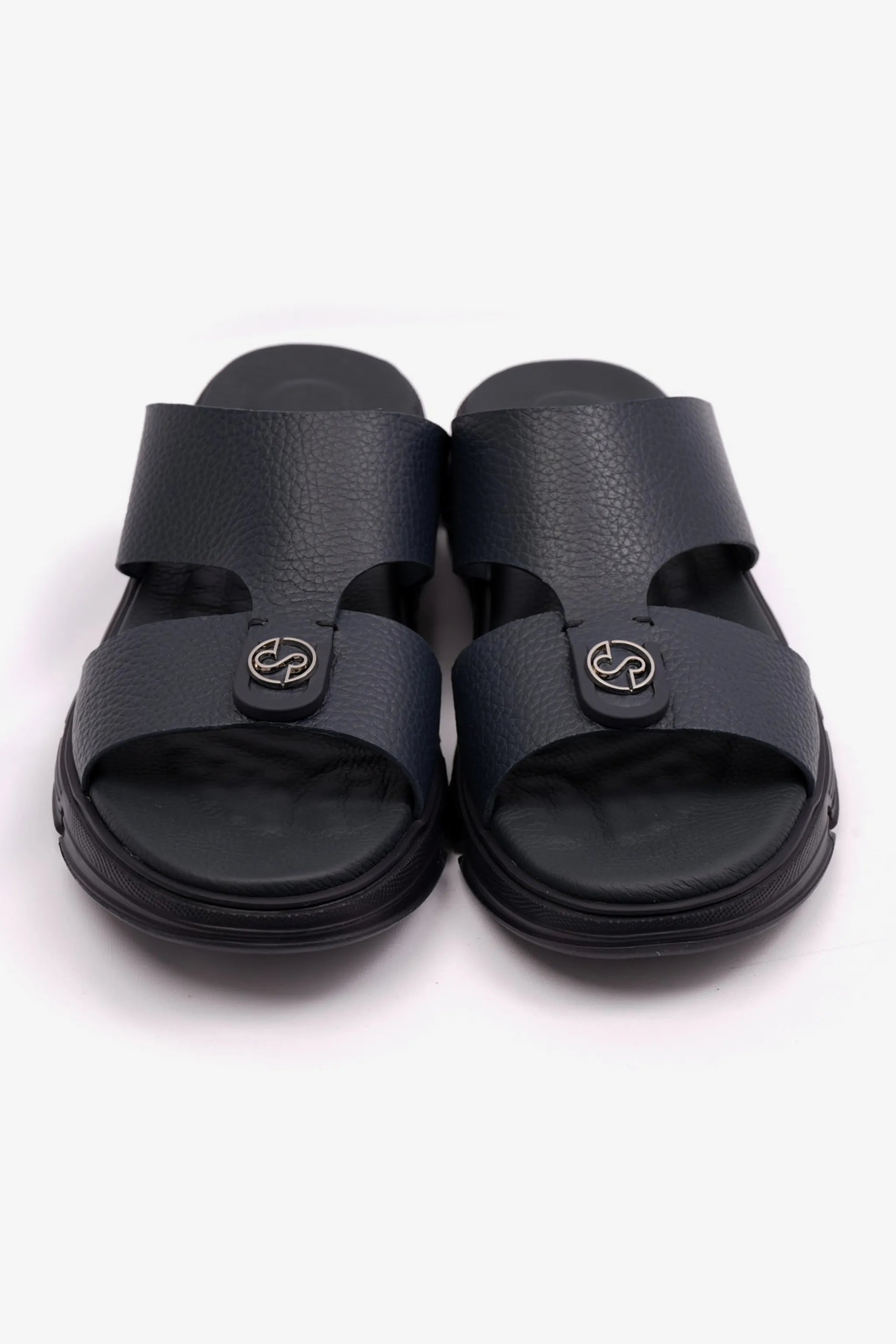 COMFORT PLUS MENS ARABIC SOFT MILLED SANDAL NAVY - Seventy7