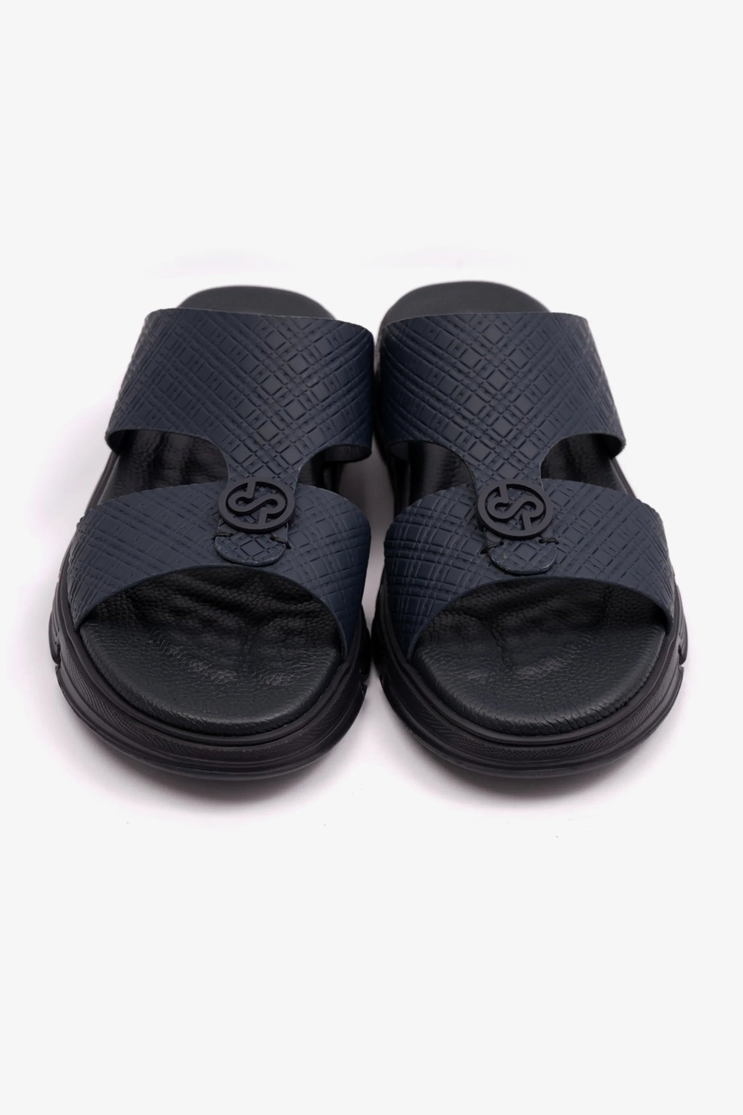 COMFORT PLUS MENS ARABIC ITALIAN OUTSOLE SANDAL NAVY - Seventy7