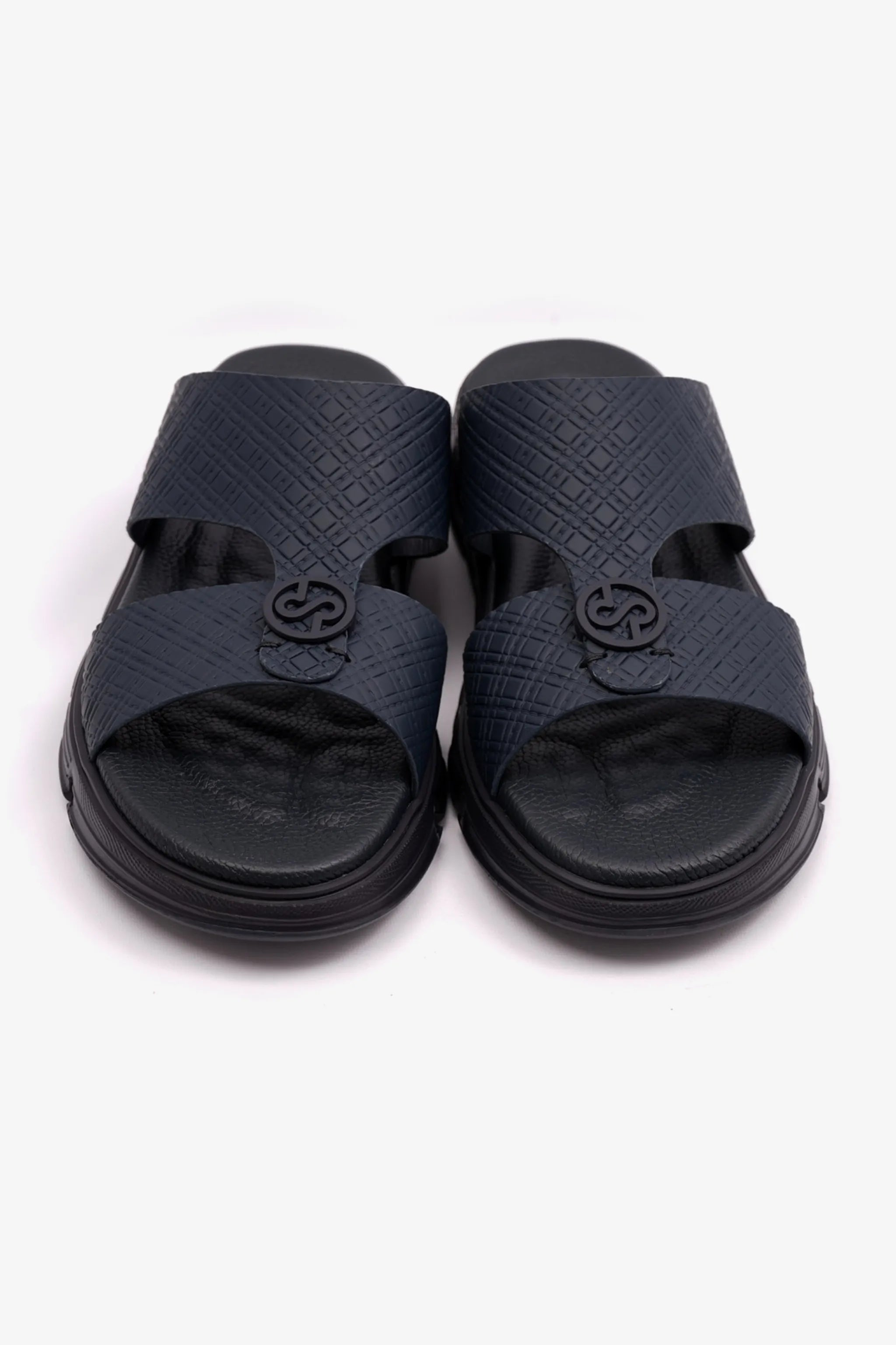 COMFORT PLUS MENS ARABIC ITALIAN OUTSOLE SANDAL NAVY - Seventy7