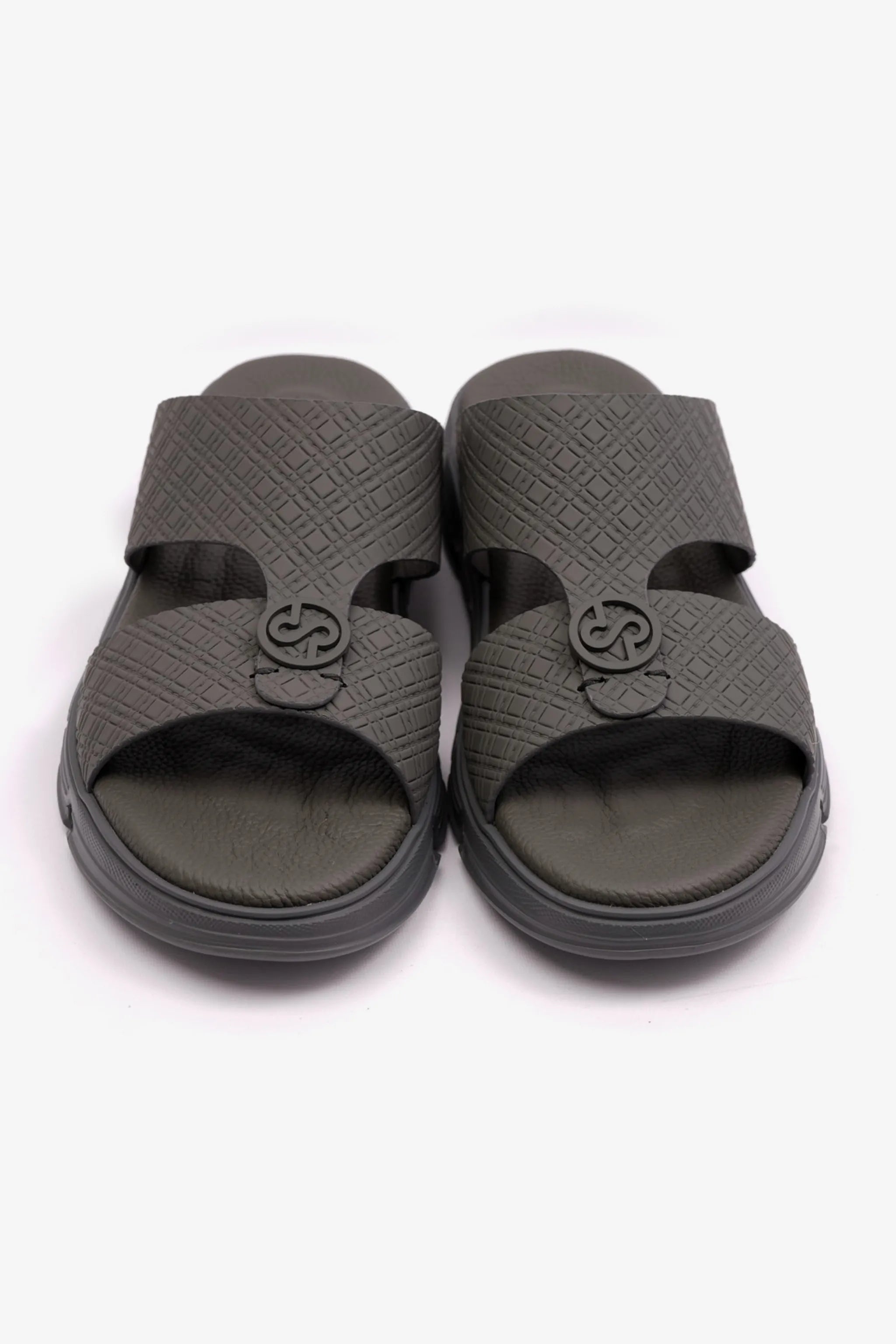 COMFORT PLUS MENS ARABIC ITALIAN OUTSOLE SANDAL GREY - Seventy7