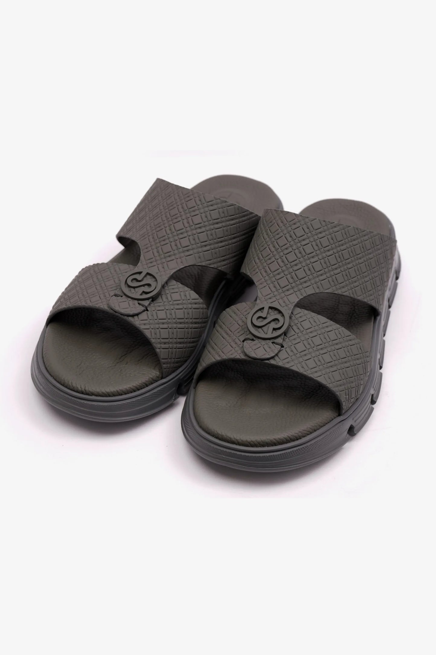COMFORT PLUS MENS ARABIC ITALIAN OUTSOLE SANDAL GREY - Seventy7