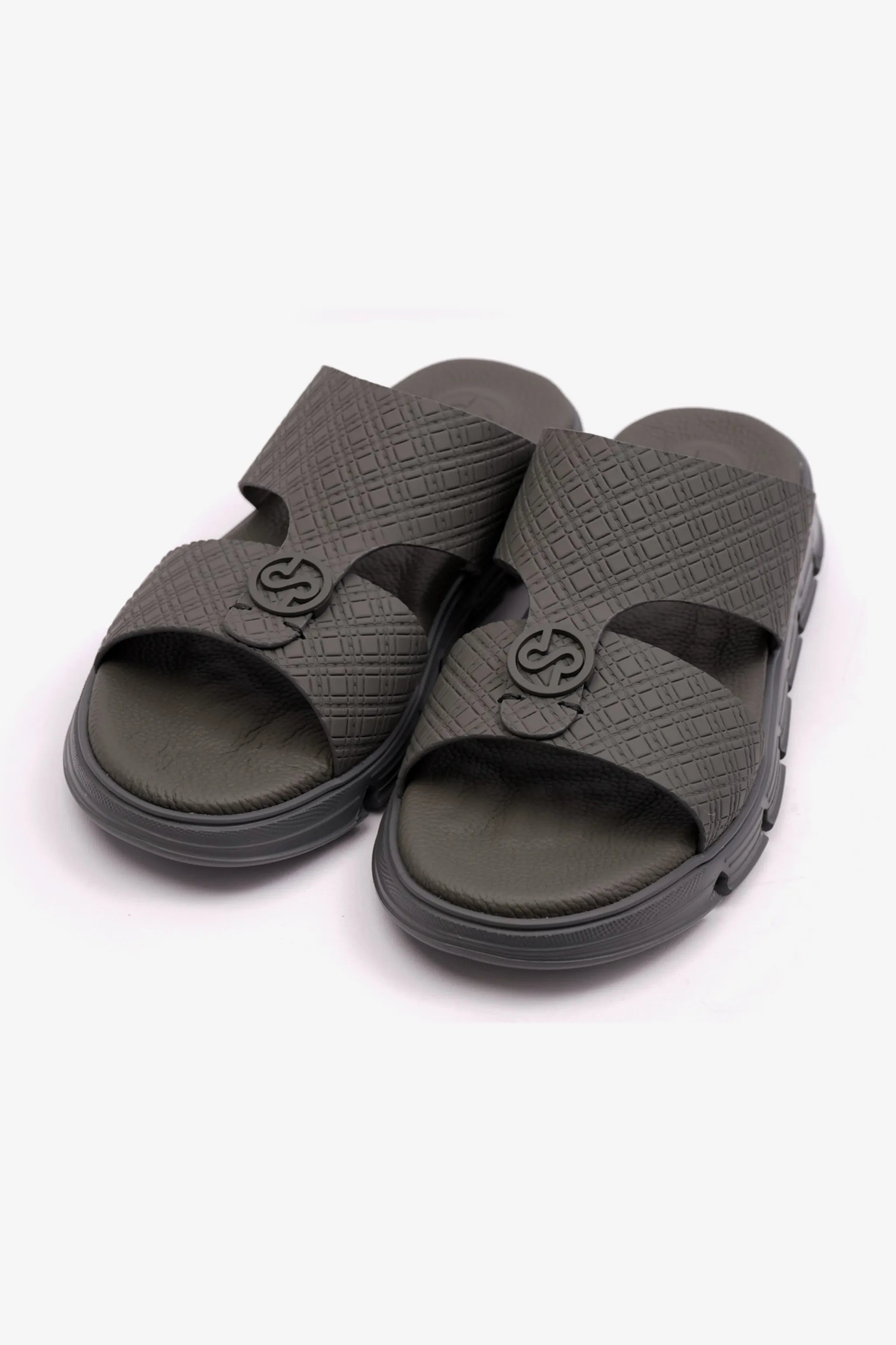 COMFORT PLUS MENS ARABIC ITALIAN OUTSOLE SANDAL GREY - Seventy7