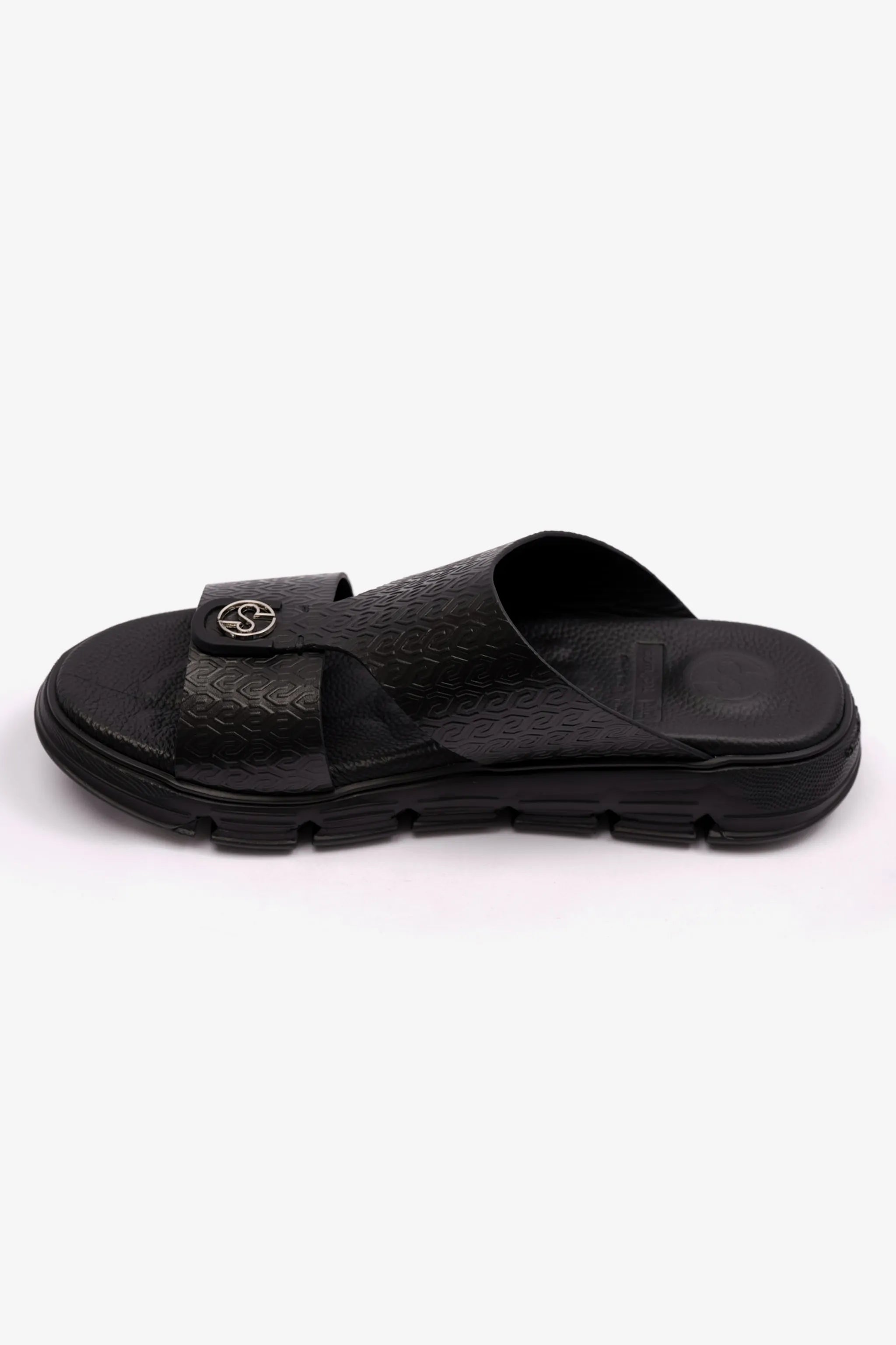 ITALIAN OUTSOLE MENS ARABIC COMFORT PLUS SANDALS BLACK - Seventy7