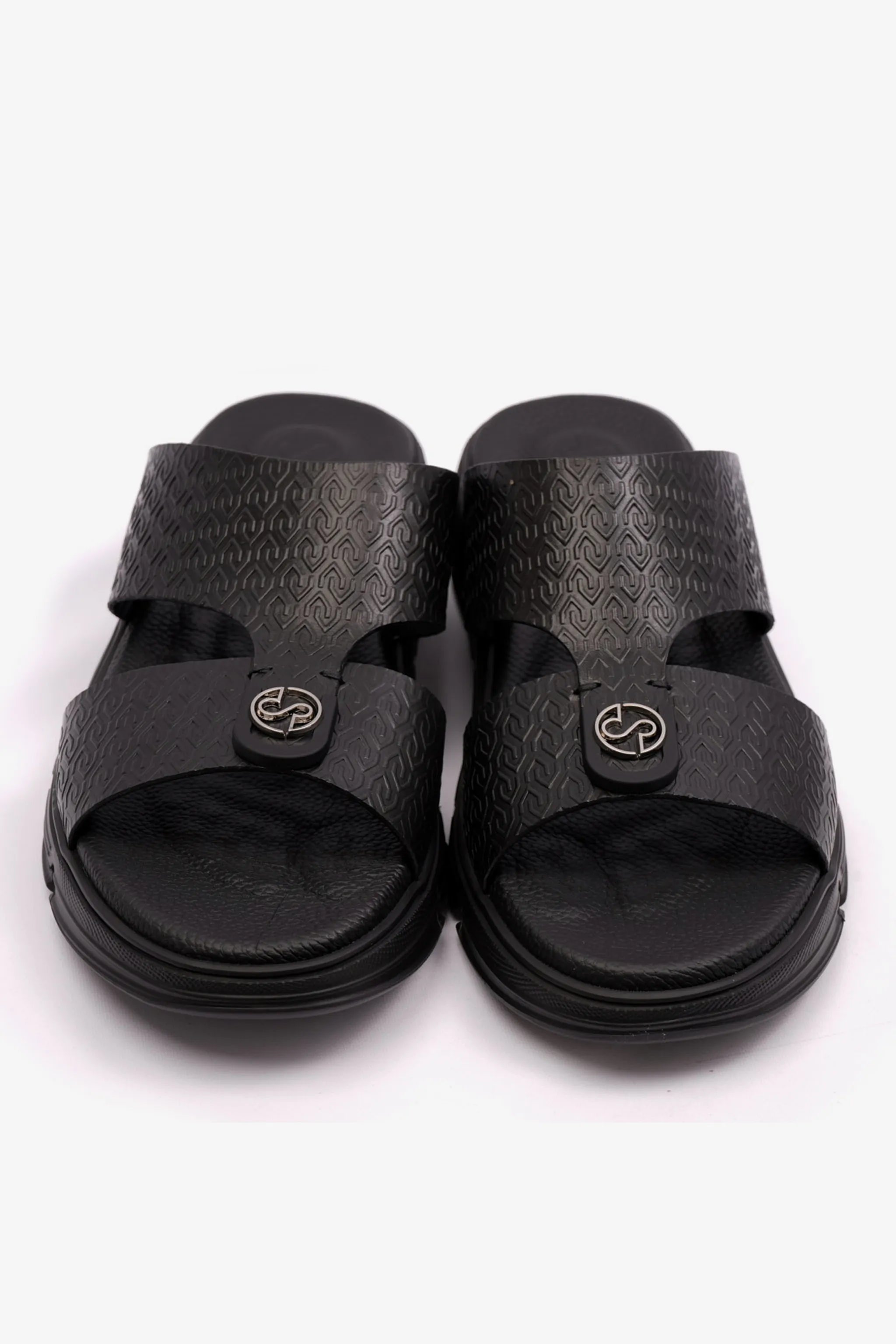 ITALIAN OUTSOLE MENS ARABIC COMFORT PLUS SANDALS BLACK - Seventy7