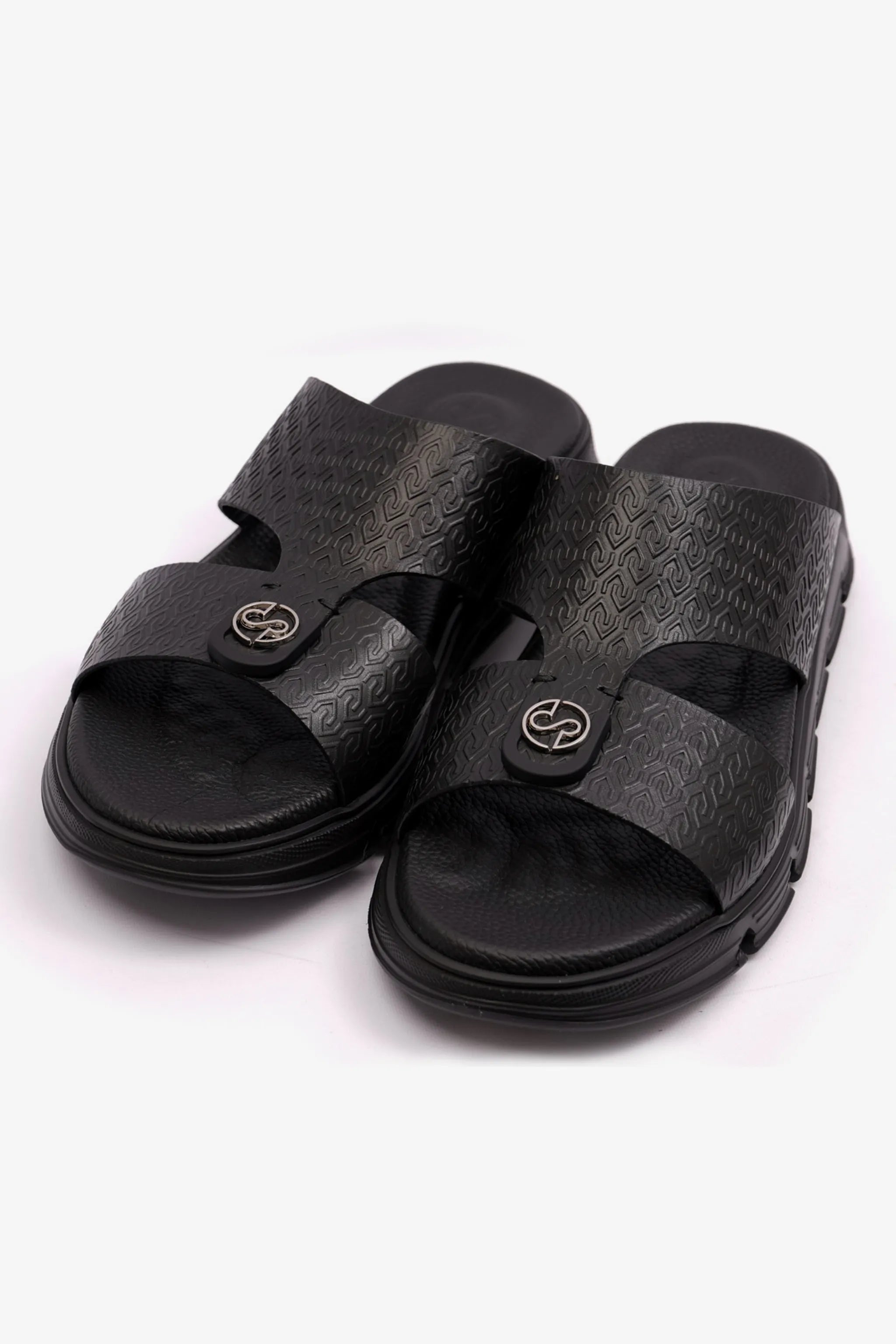 ITALIAN OUTSOLE MENS ARABIC COMFORT PLUS SANDALS BLACK - Seventy7