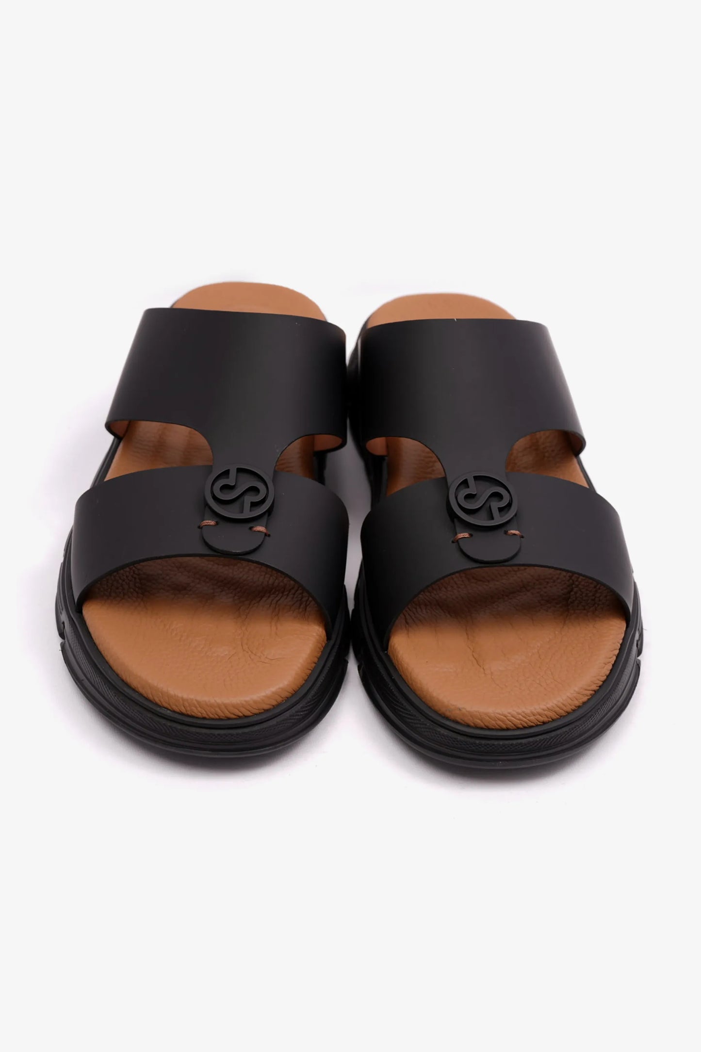 COMFORT PLUS MATTE MENS ARABIC SANDALS BLACK - Seventy7