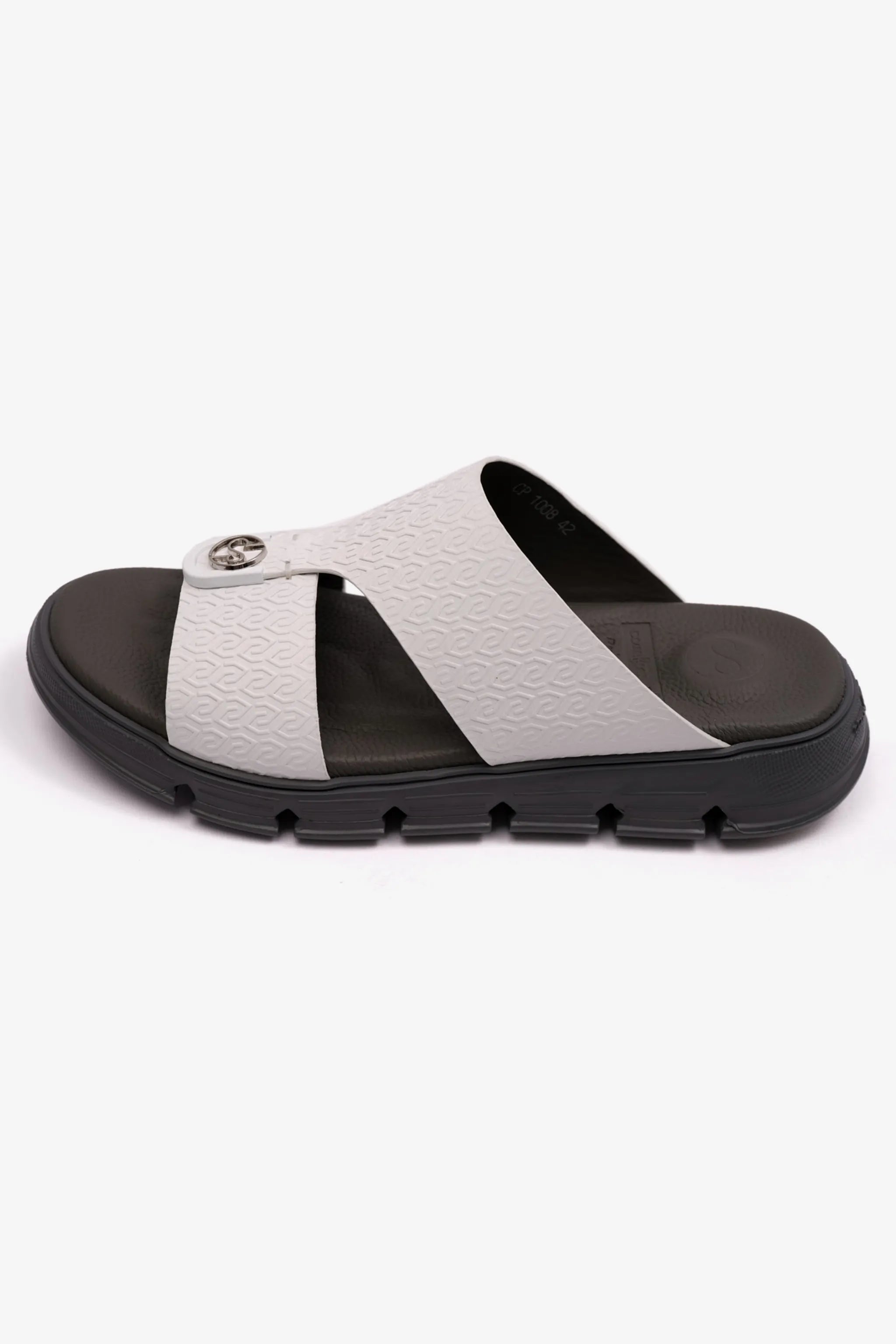 ITALIAN OUTSOLE MENS ARABIC COMFORT PLUS SANDALS WHITE - Seventy7