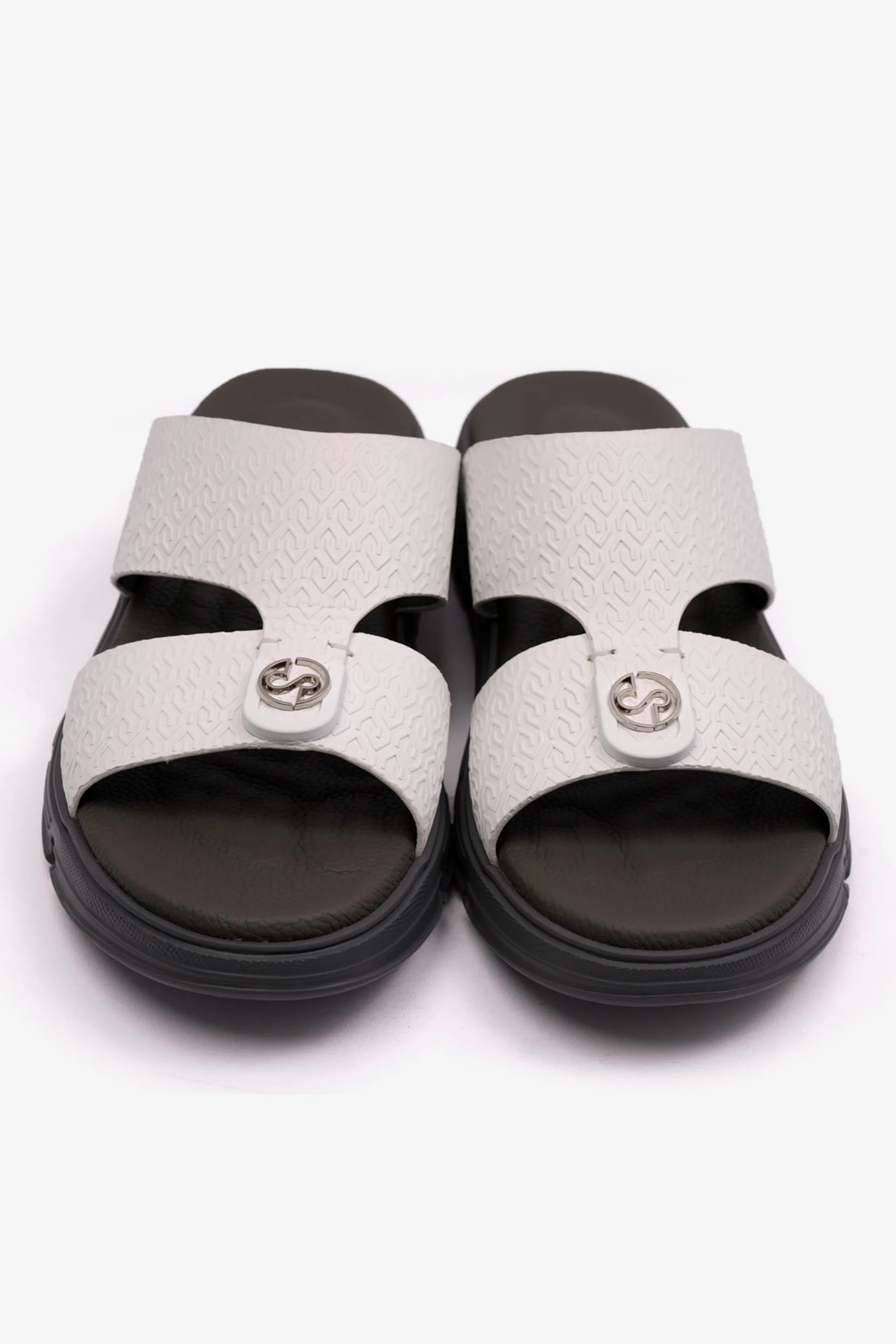 ITALIAN OUTSOLE MENS ARABIC COMFORT PLUS SANDALS WHITE - Seventy7