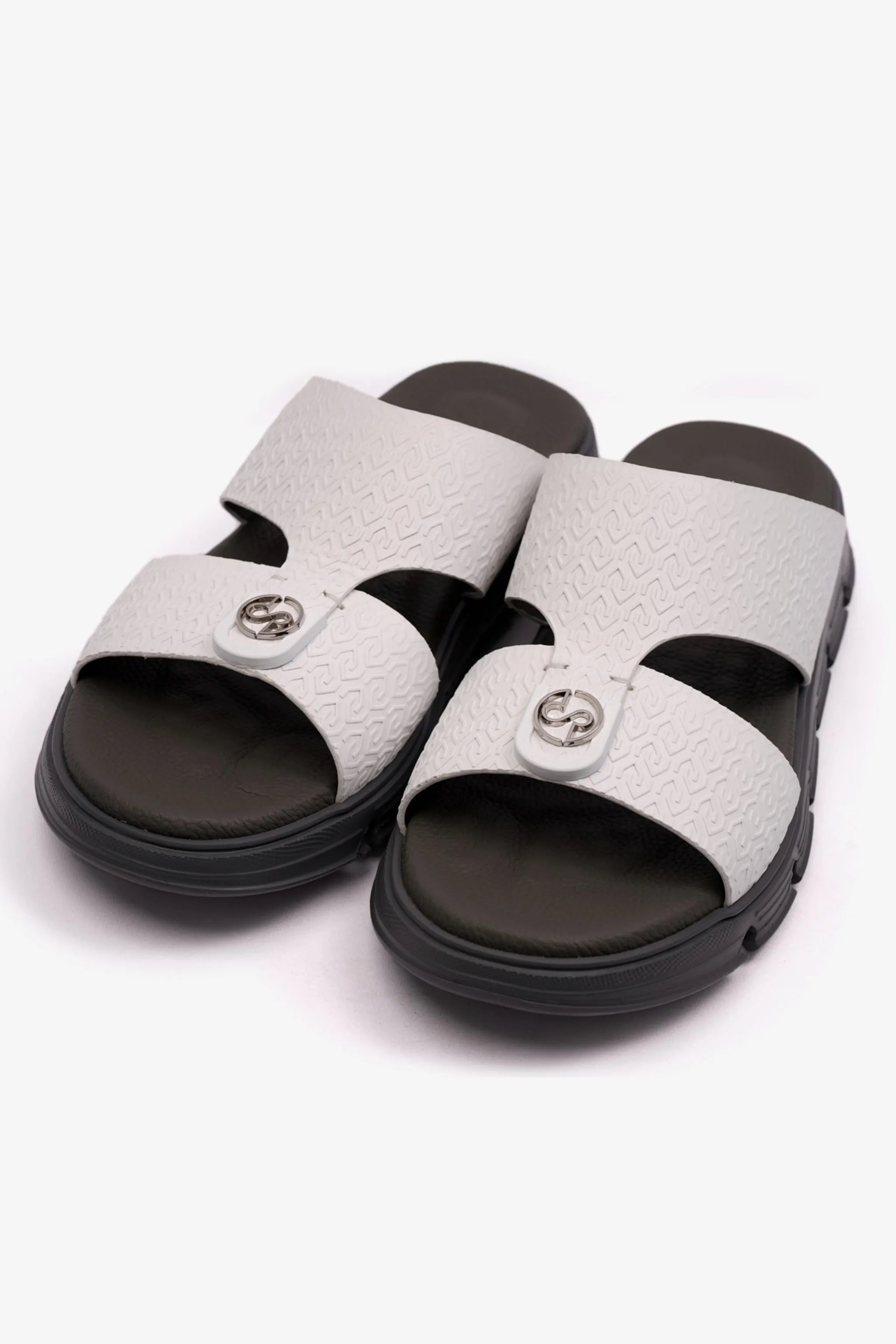 ITALIAN OUTSOLE MENS ARABIC COMFORT PLUS SANDALS WHITE - Seventy7