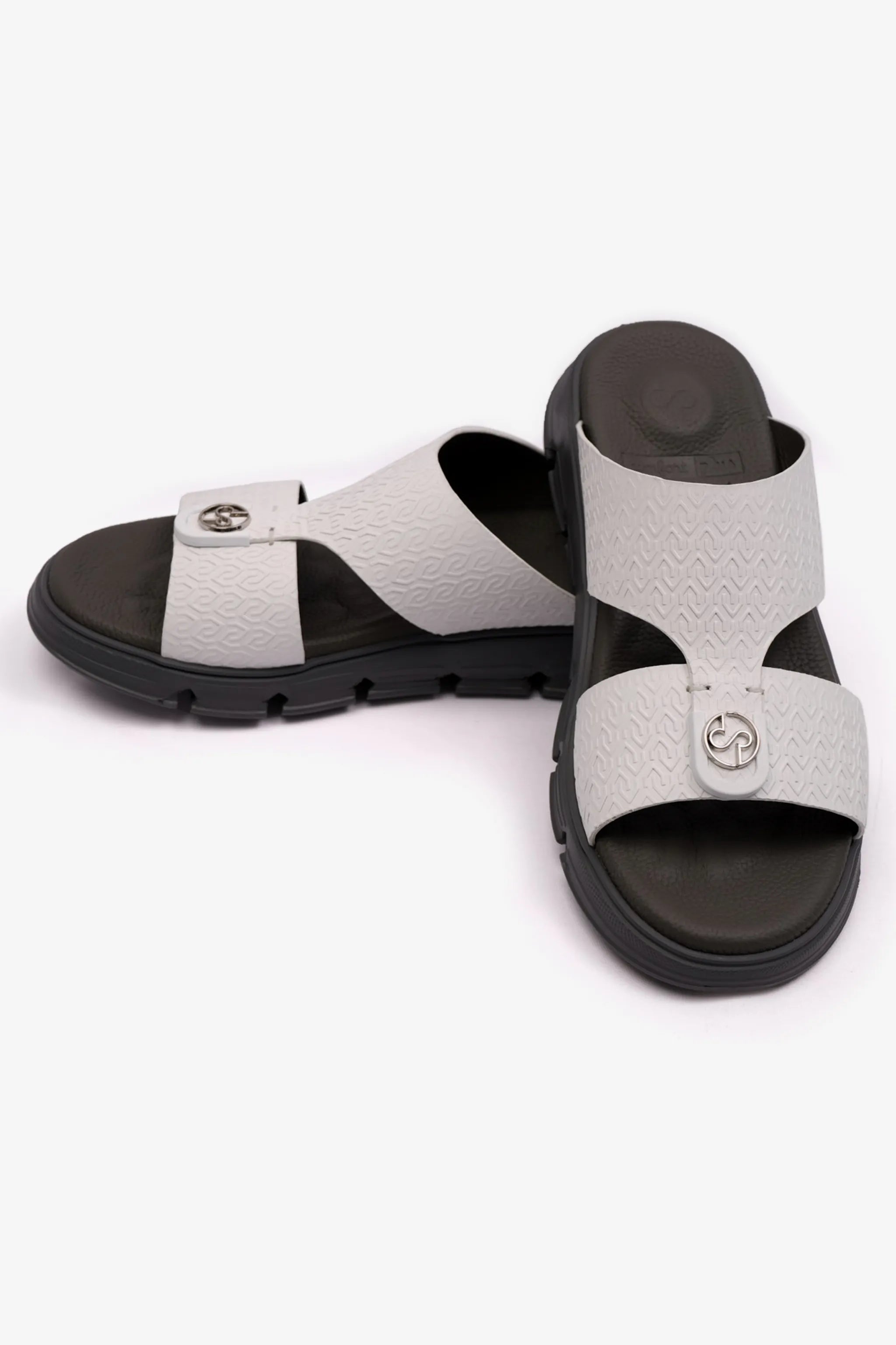 ITALIAN OUTSOLE MENS ARABIC COMFORT PLUS SANDALS WHITE - Seventy7