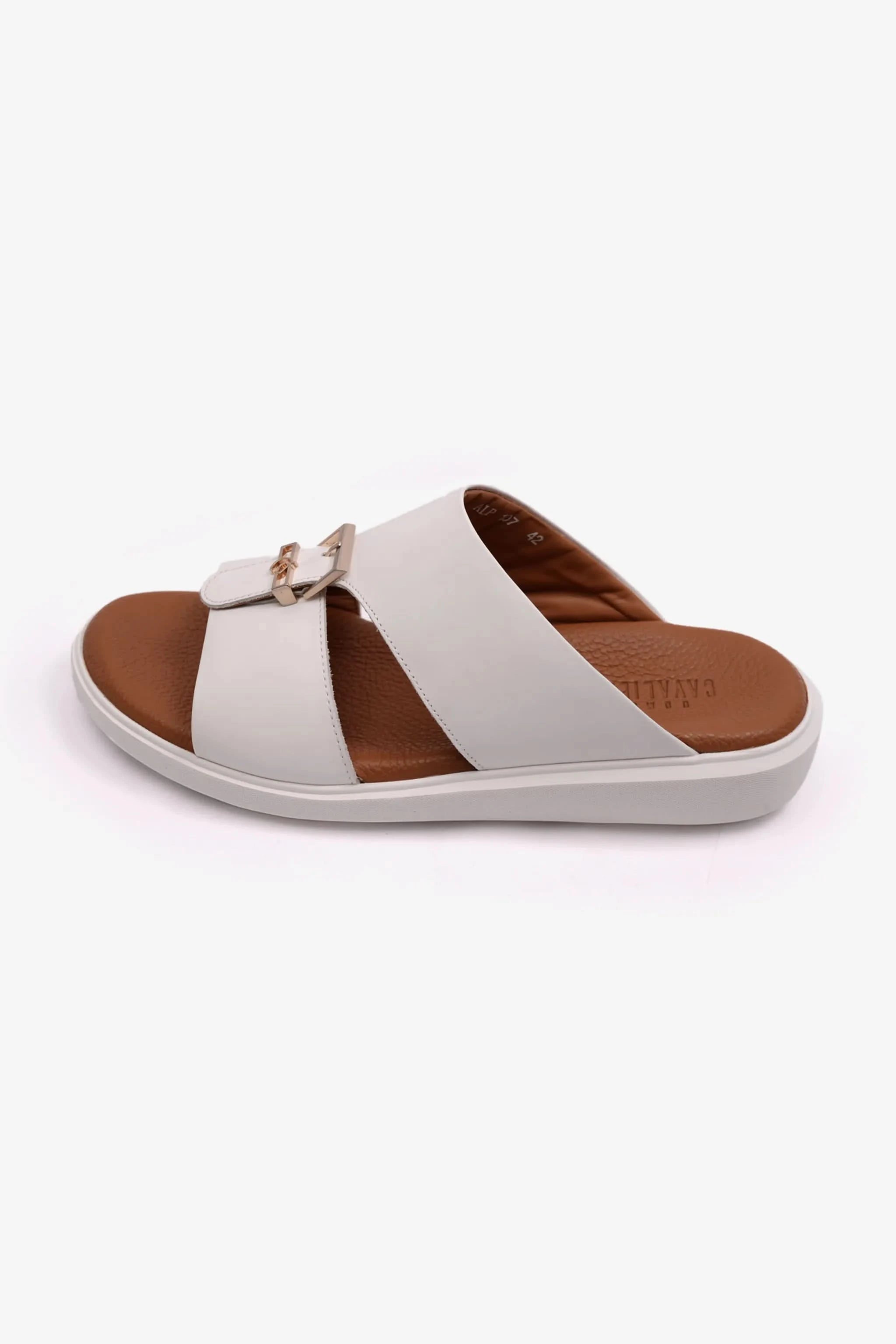 CLASSIC OUTSOLE UOMO CAVALIER MENS SANDALS WHITE - Seventy7