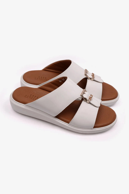 CLASSIC OUTSOLE UOMO CAVALIER MENS SANDALS WHITE - Seventy7