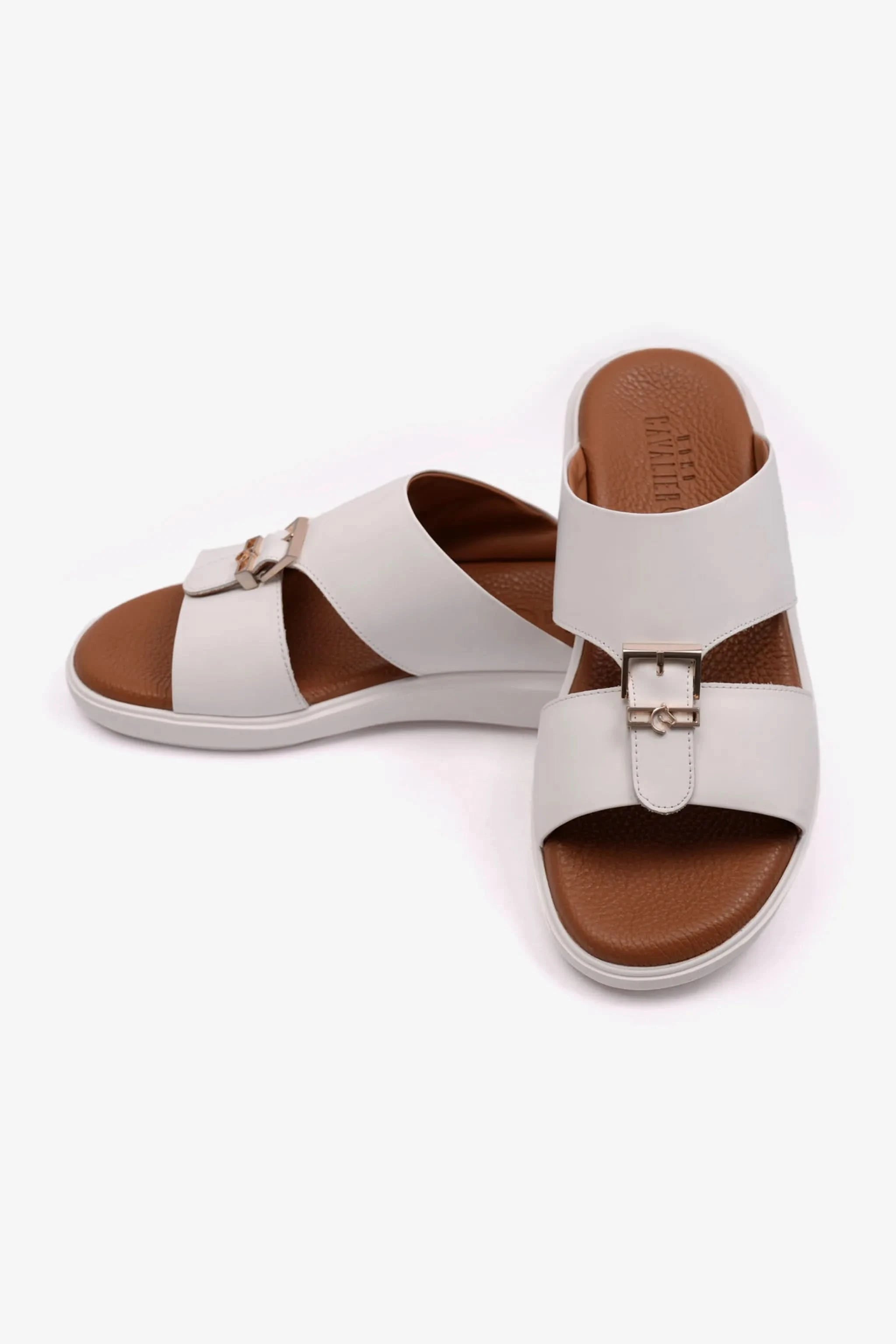 CLASSIC OUTSOLE UOMO CAVALIER MENS SANDALS WHITE - Seventy7