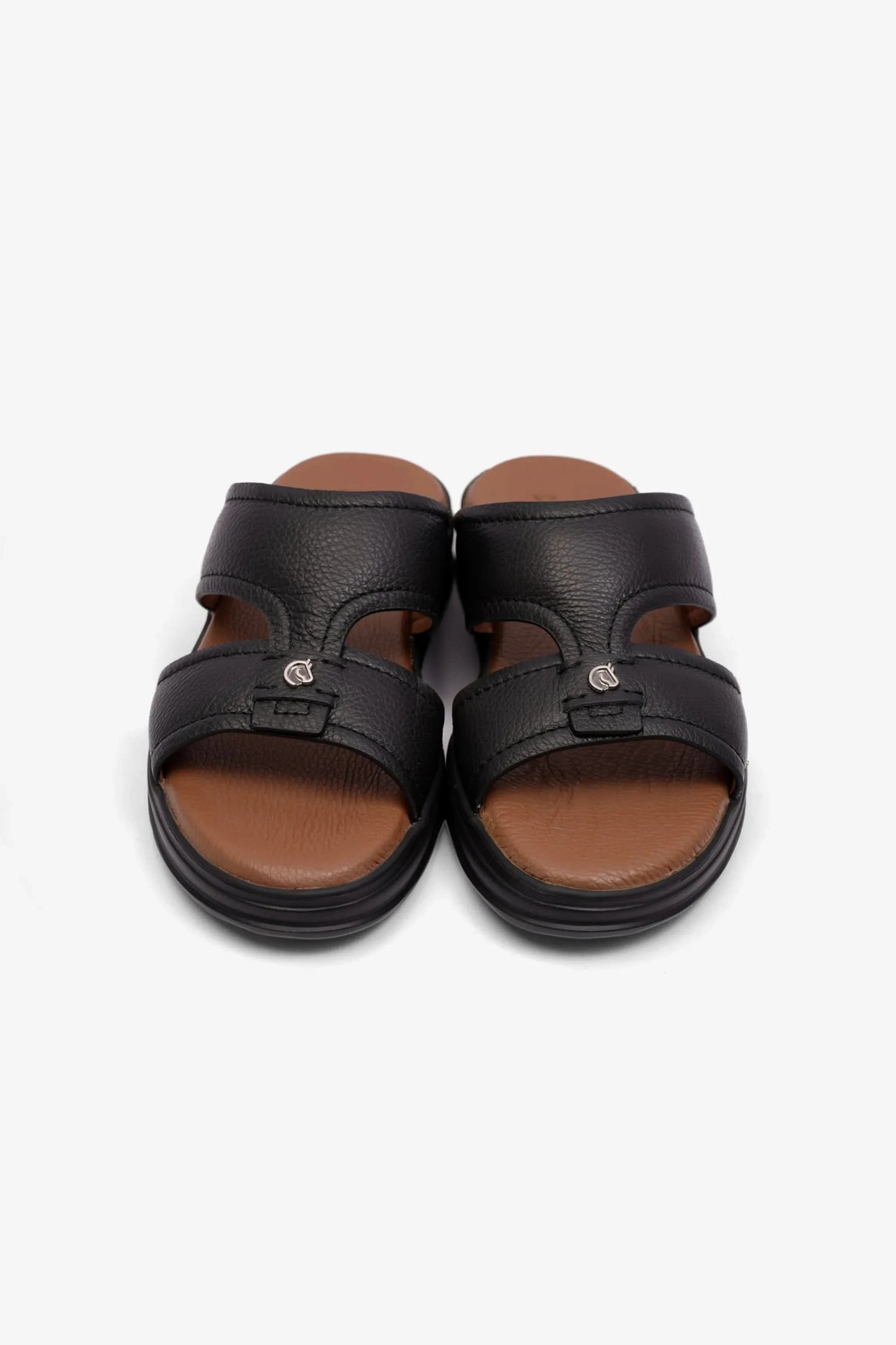 MENS ARABIC UOMO CAVALIER SANDALS LEO BLACK - Seventy7