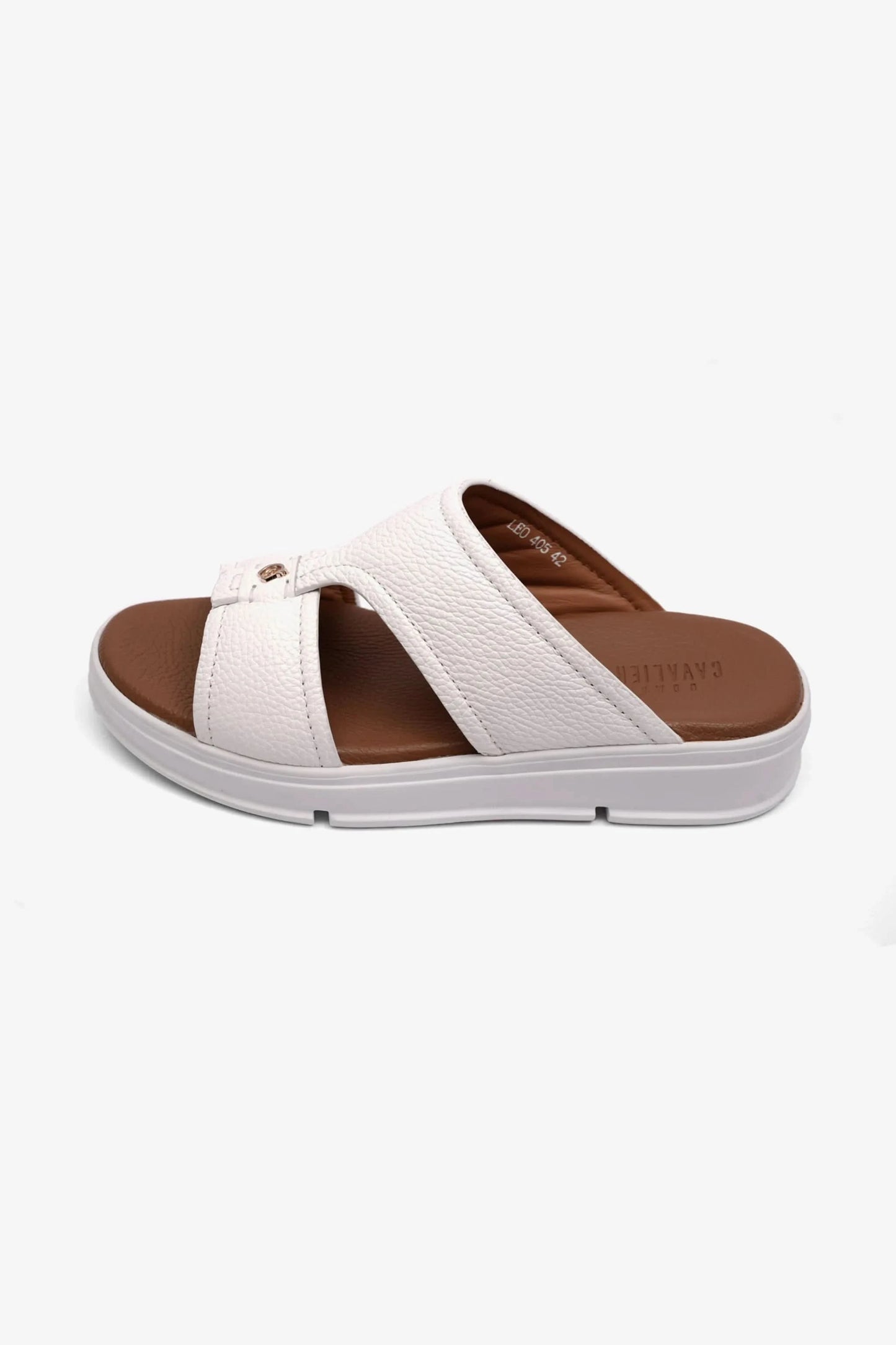 MENS ARABIC UOMO CAVALIER SANDALS LEO WHITE - Seventy7