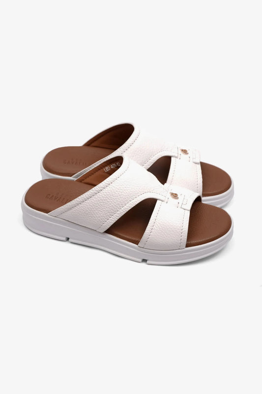 MENS ARABIC UOMO CAVALIER SANDALS LEO WHITE - Seventy7