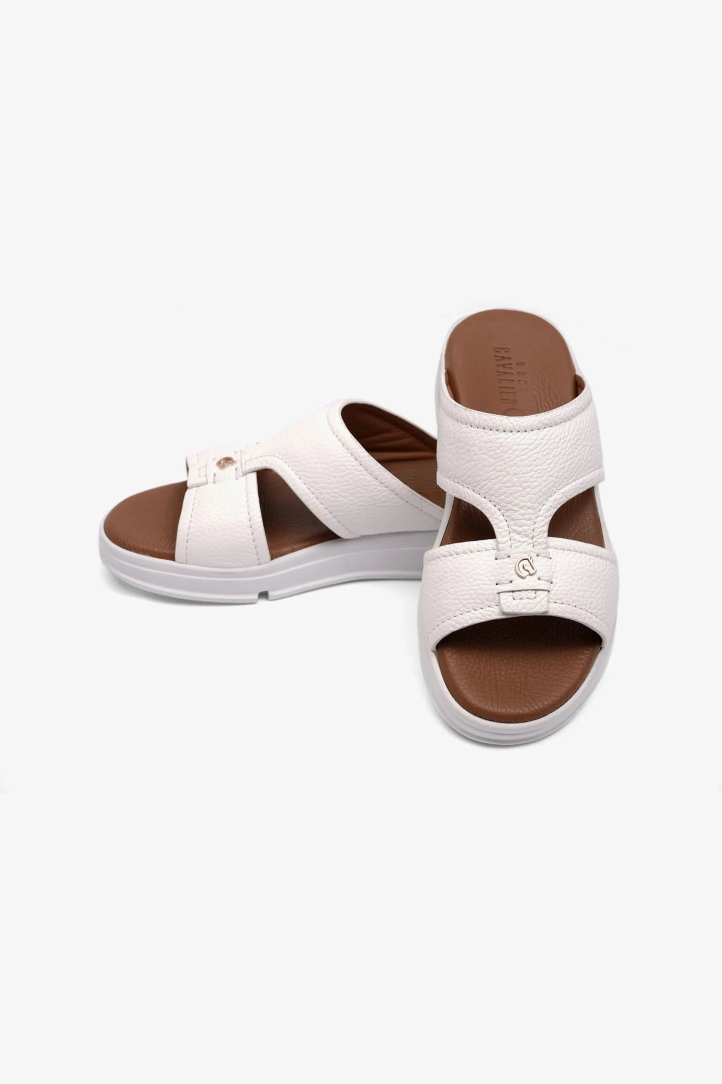 MENS ARABIC UOMO CAVALIER SANDALS LEO WHITE - Seventy7