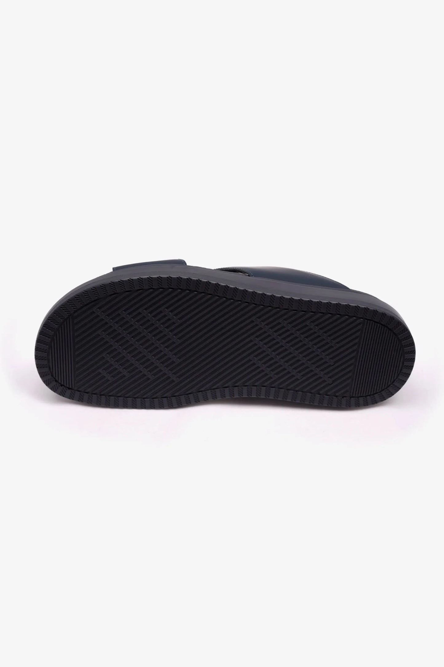 UOMO CAVALIER MENS ARABIC CLASSIC TRIM EXTRA CUSHIONED SANDAL NAVY - Seventy7
