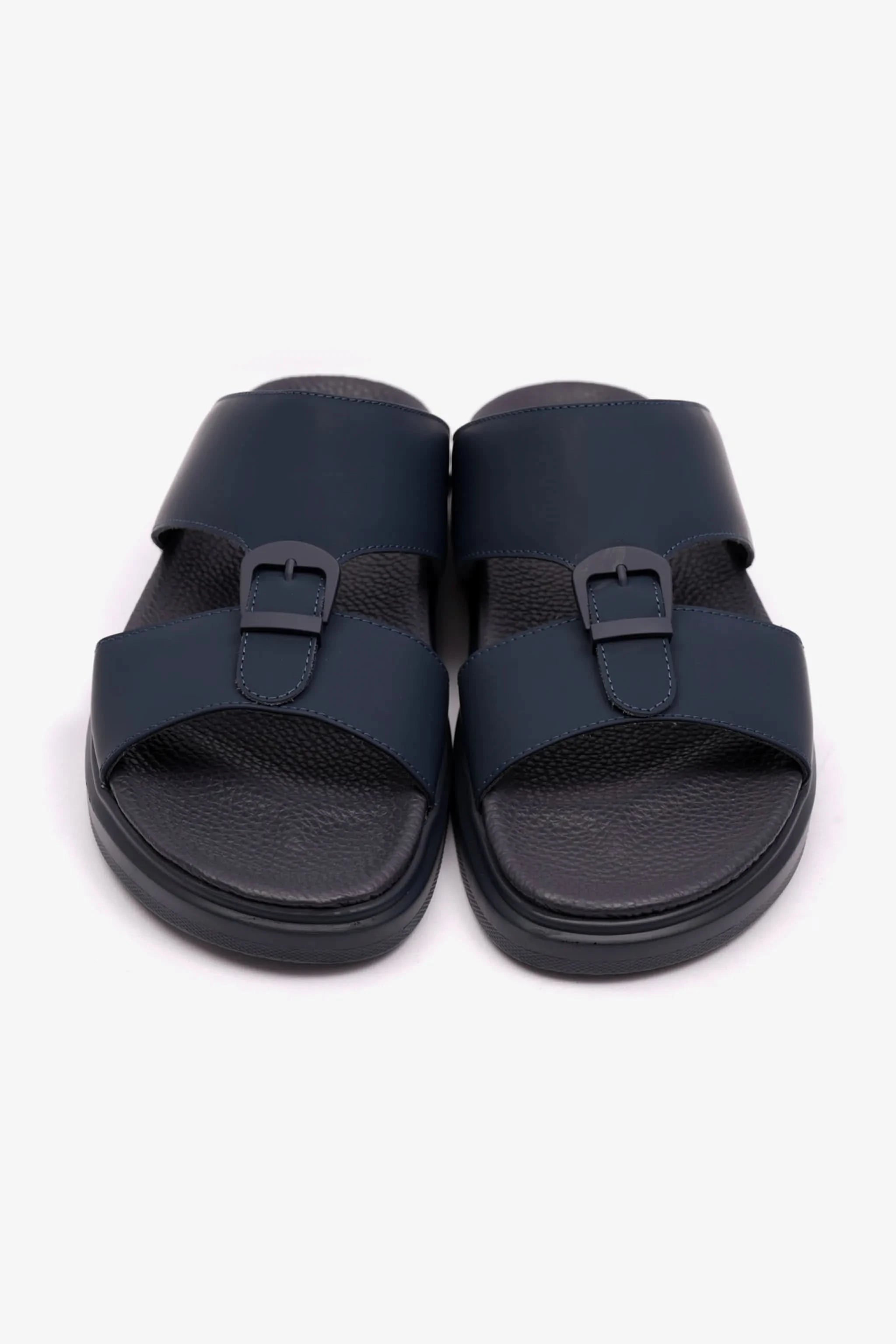 UOMO CAVALIER MENS ARABIC CLASSIC TRIM EXTRA CUSHIONED SANDAL NAVY - Seventy7