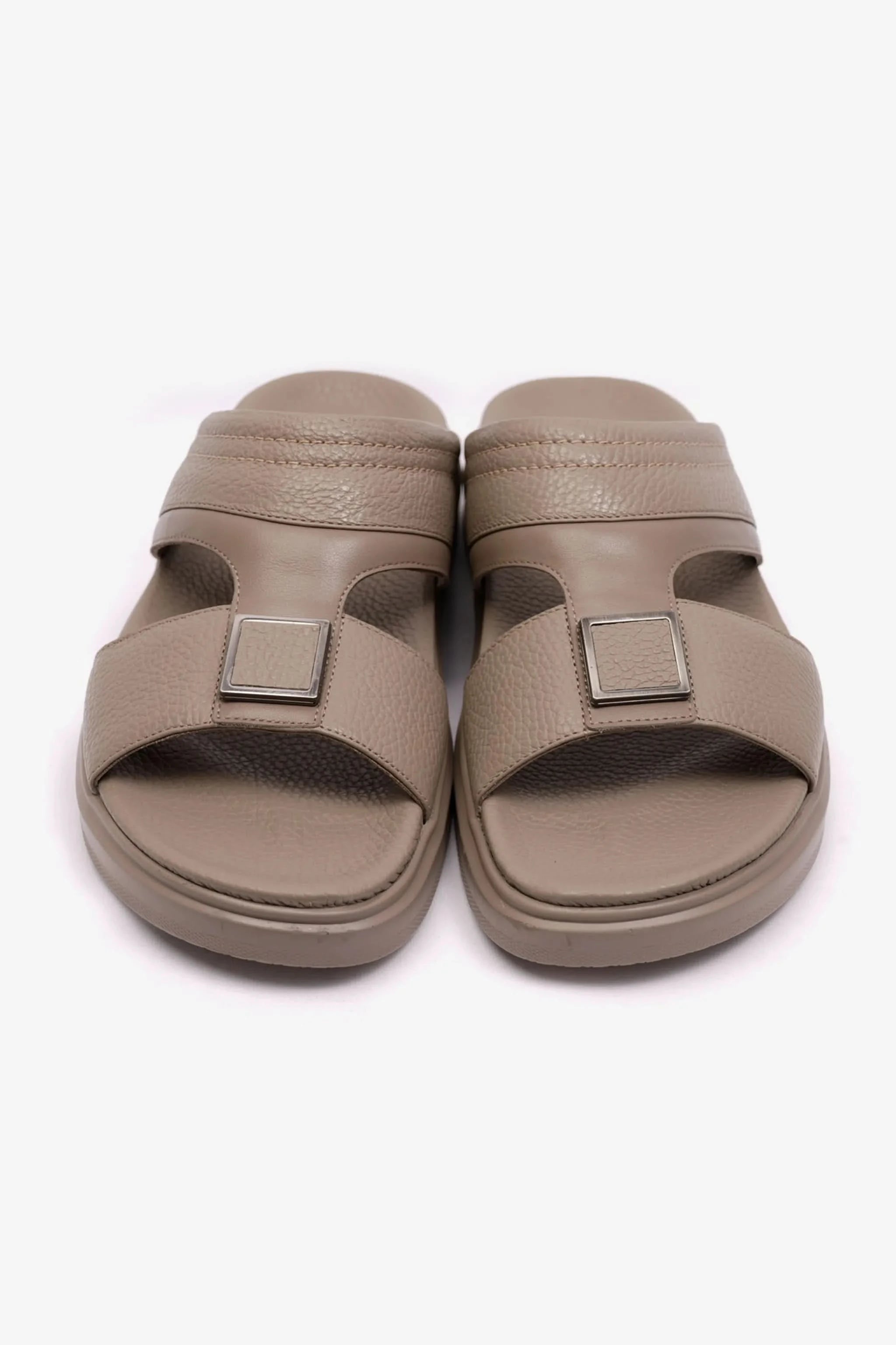 UOMO CAVALIER WIDE FITTING LEATHER SANDALS SAND - Seventy7