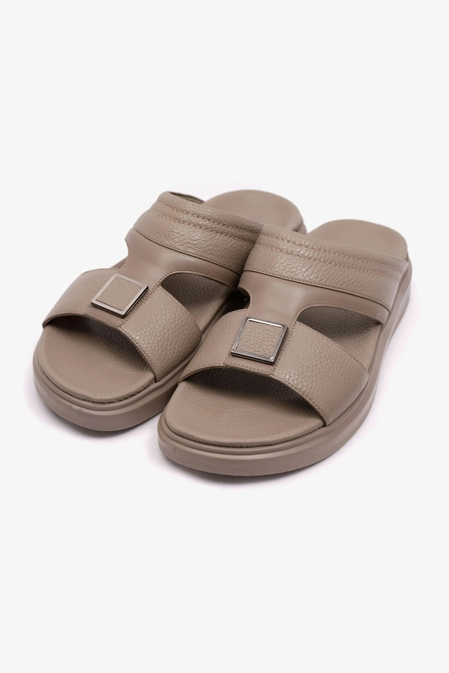 UOMO CAVALIER WIDE FITTING LEATHER SANDALS SAND - Seventy7