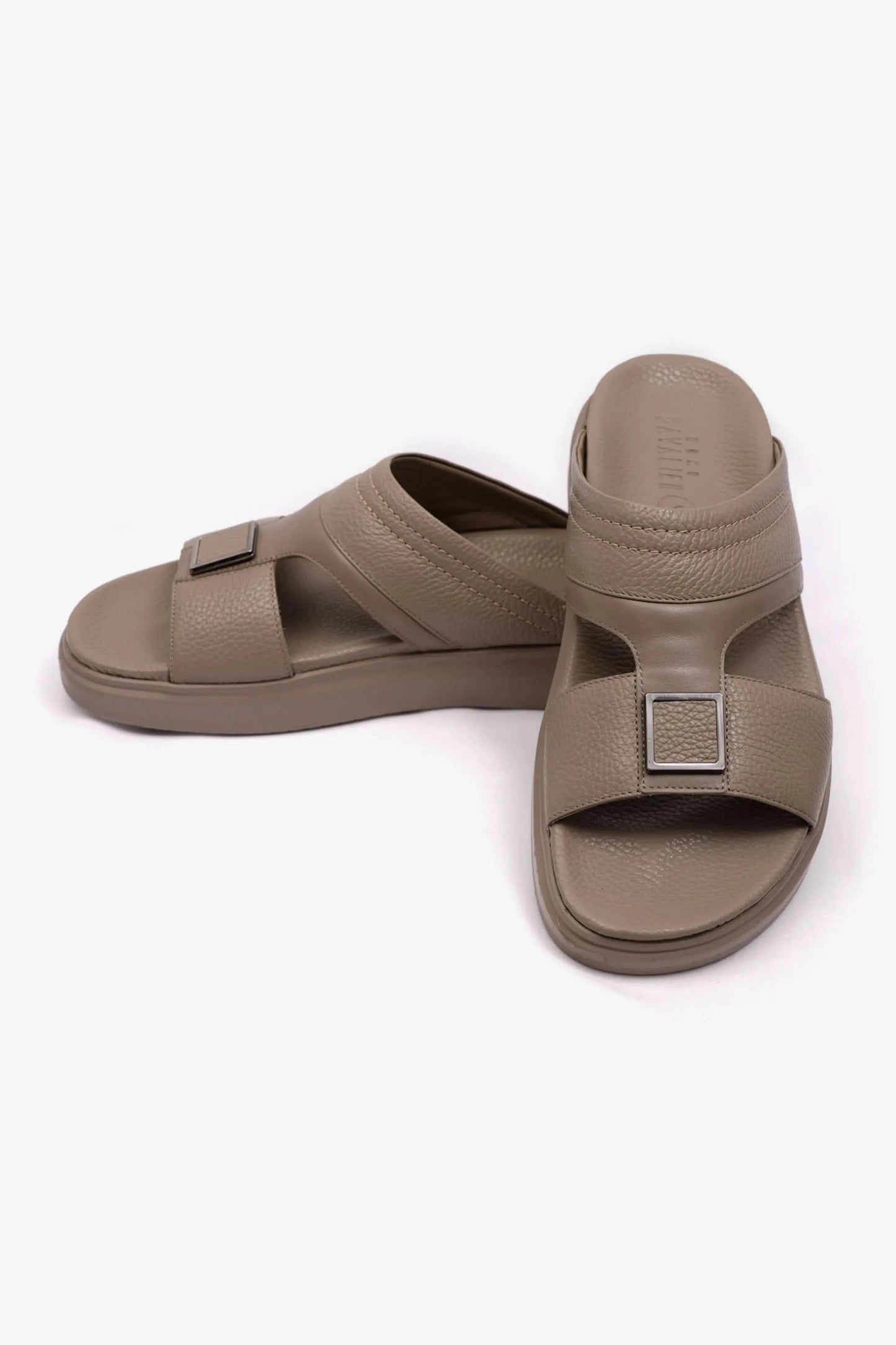 UOMO CAVALIER WIDE FITTING LEATHER SANDALS SAND - Seventy7