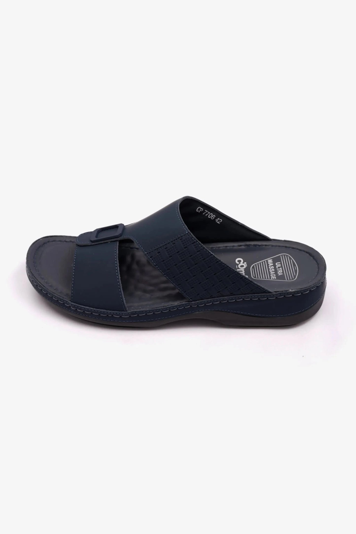 COMFORT PLUS MENS STYLISH TRIM SANDALS NAVY - Seventy7