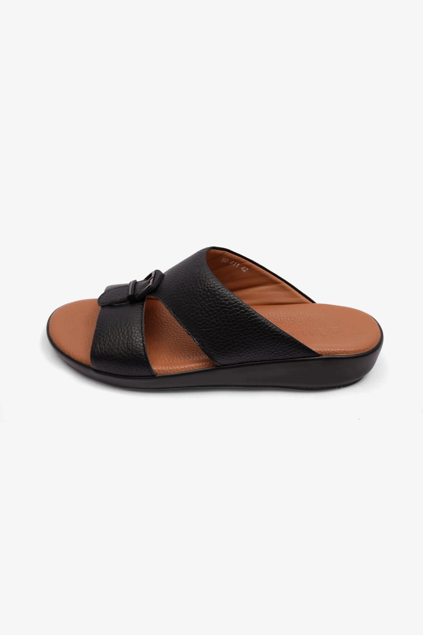 FLEXIBLE MENS OUTSOLE COMFORT PLUS SANDALS BLACK - Seventy7