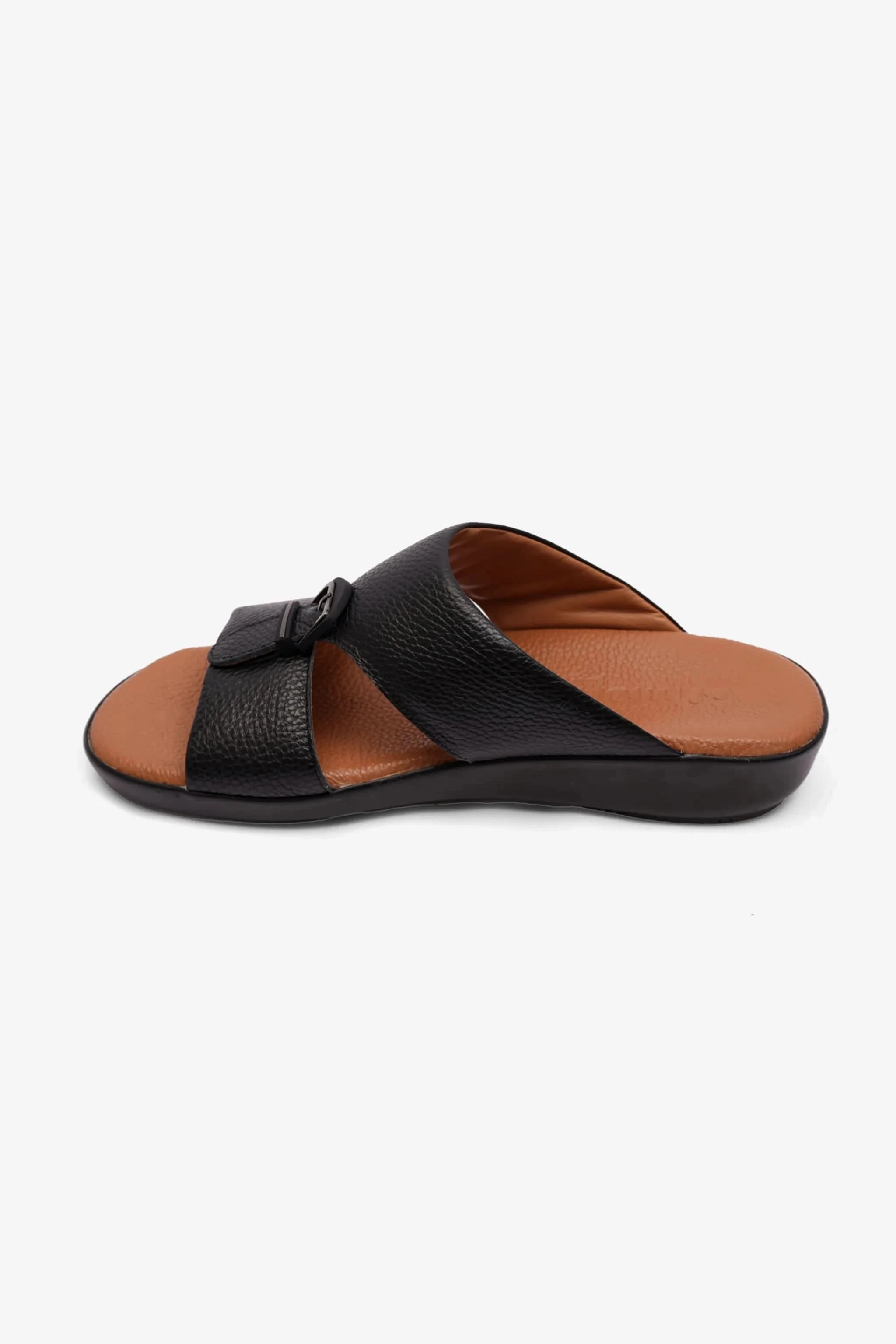 FLEXIBLE MENS OUTSOLE COMFORT PLUS SANDALS BLACK - Seventy7