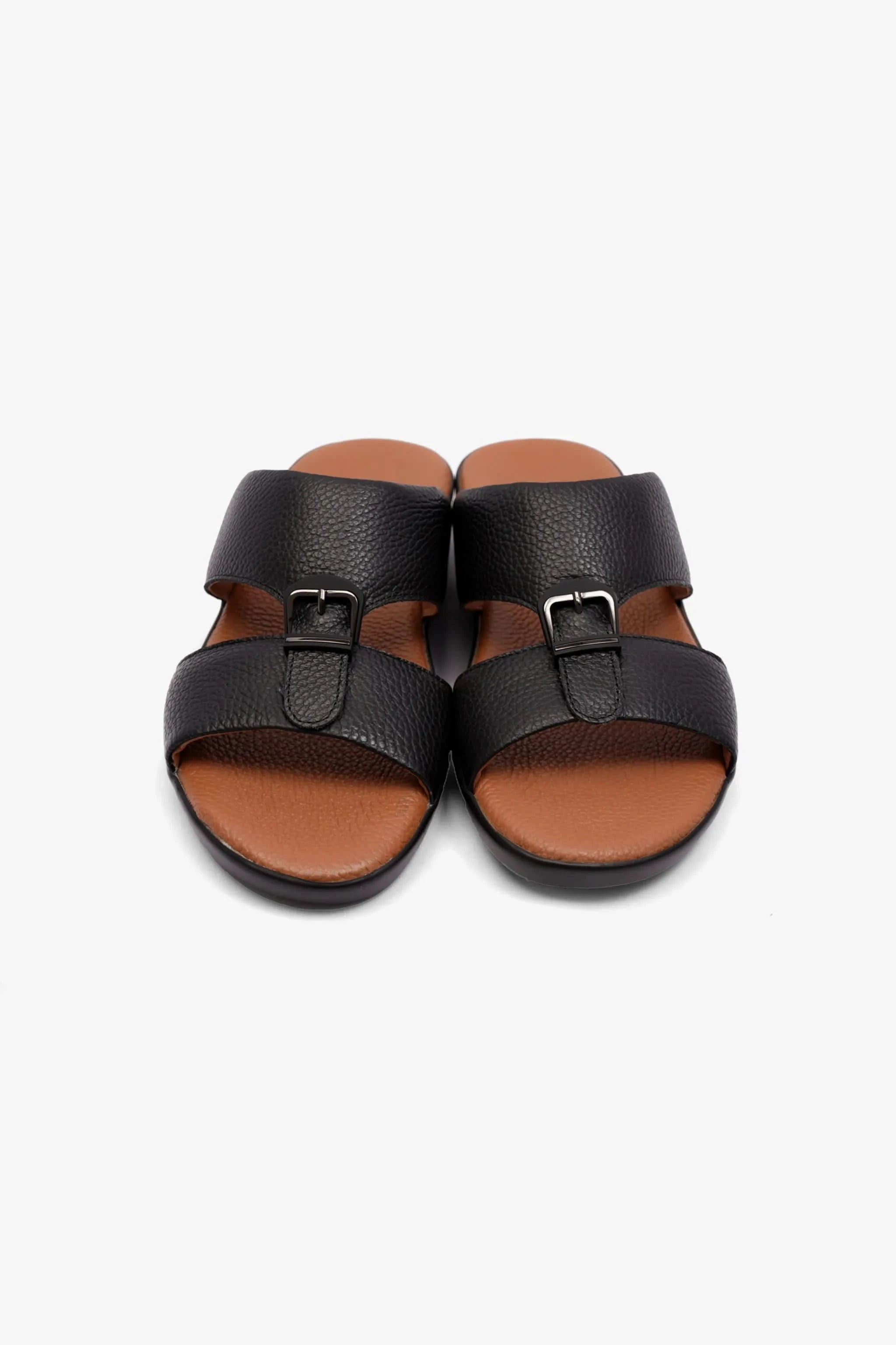 FLEXIBLE MENS OUTSOLE COMFORT PLUS SANDALS BLACK - Seventy7