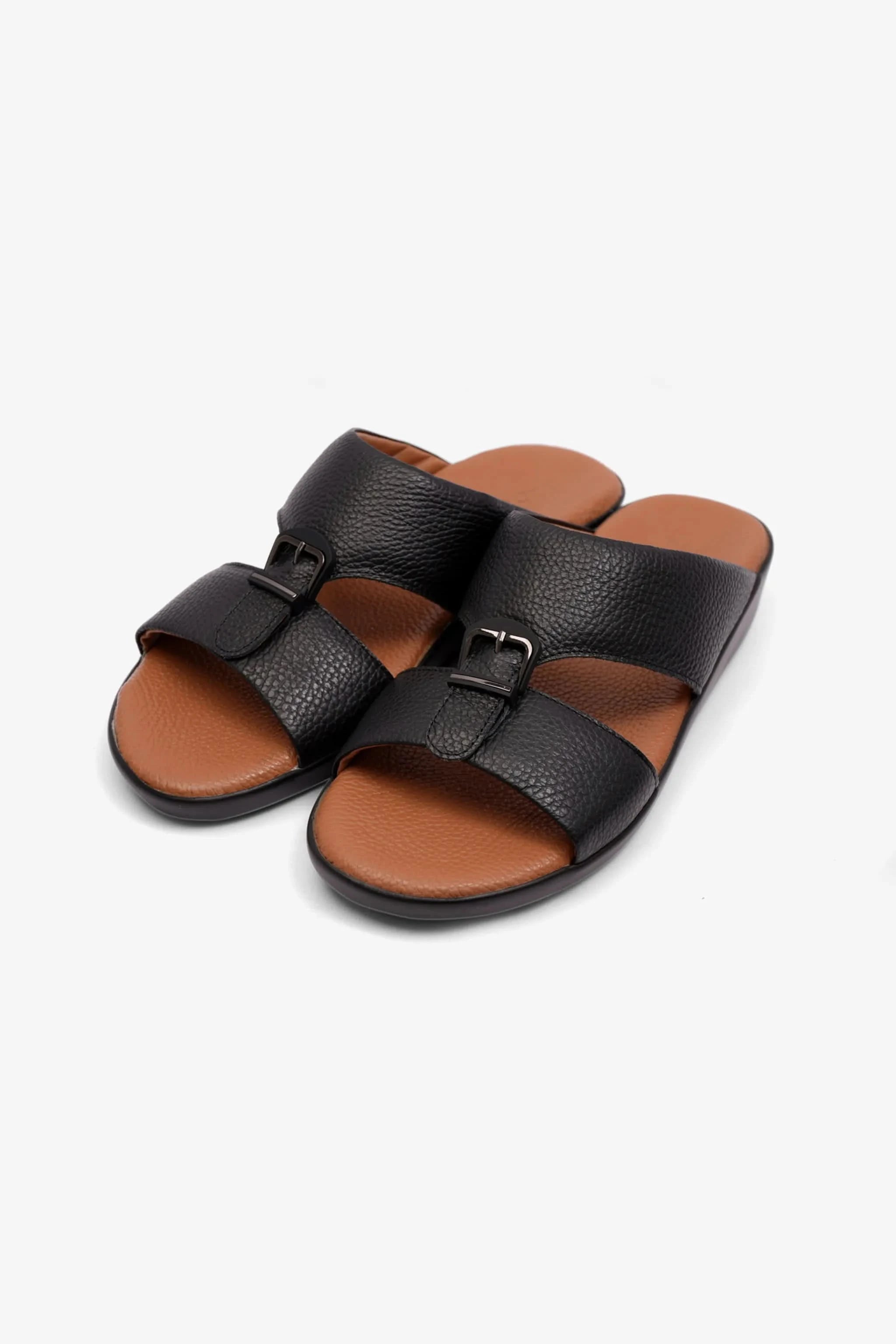 FLEXIBLE MENS OUTSOLE COMFORT PLUS SANDALS BLACK - Seventy7