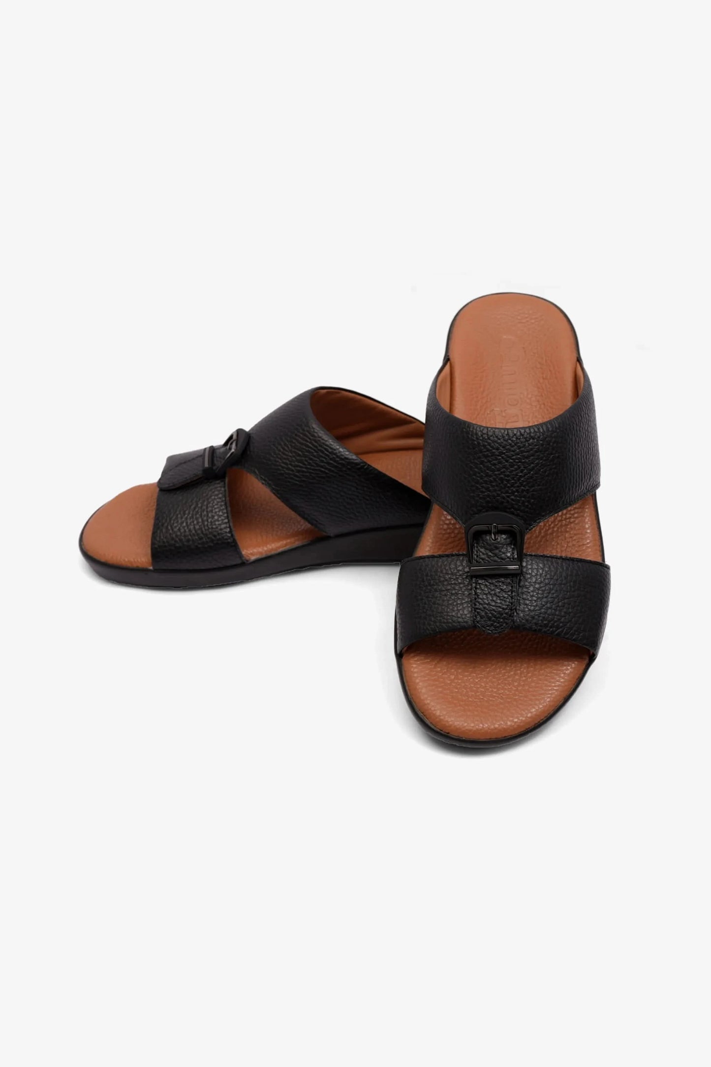 FLEXIBLE MENS OUTSOLE COMFORT PLUS SANDALS BLACK - Seventy7