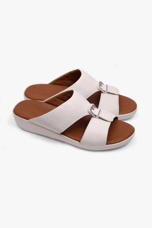 FLEXIBLE MENS OUTSOLE COMFORT PLUS SANDALS WHITE - Seventy7