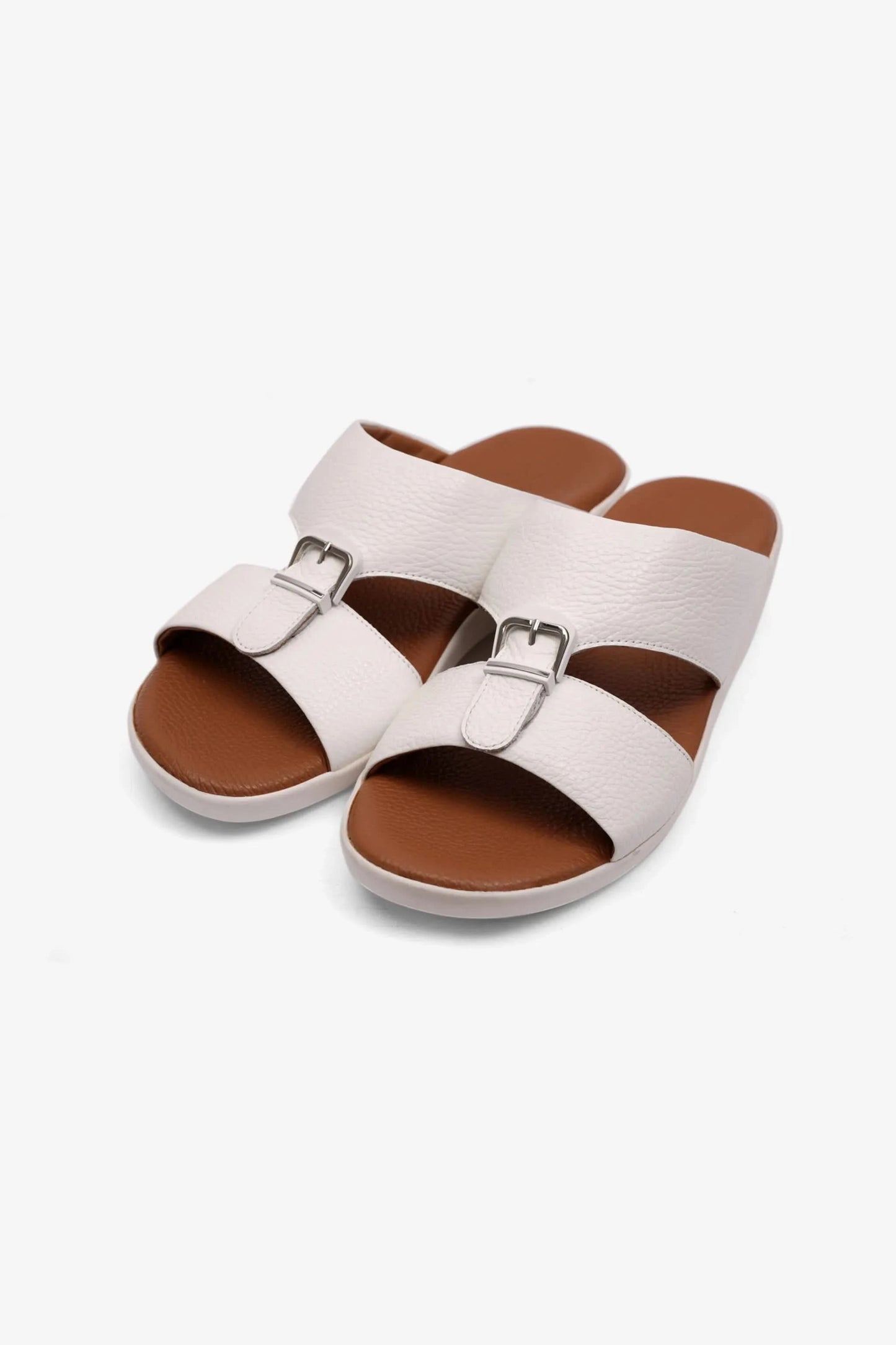 FLEXIBLE MENS OUTSOLE COMFORT PLUS SANDALS WHITE - Seventy7