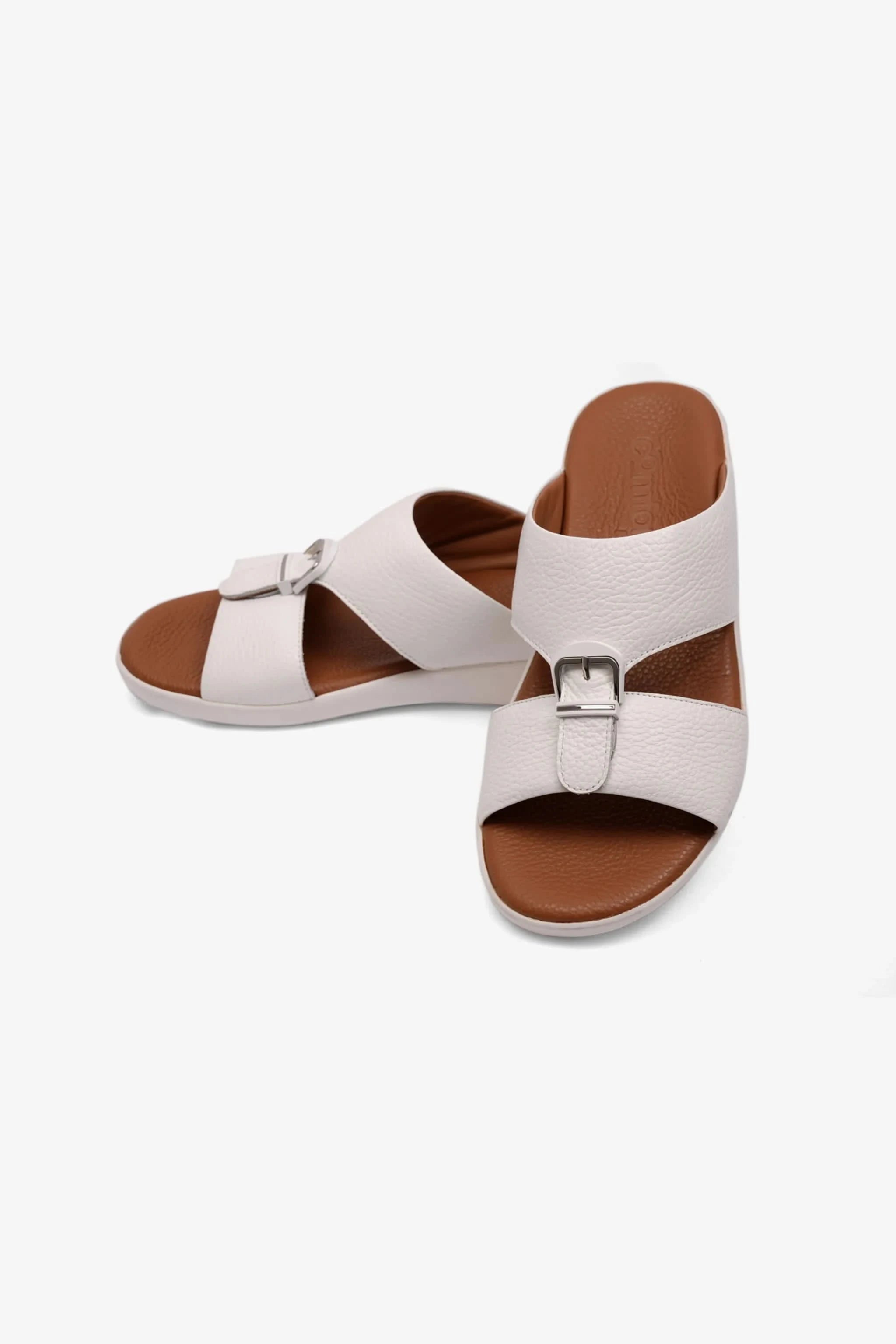 FLEXIBLE MENS OUTSOLE COMFORT PLUS SANDALS WHITE - Seventy7