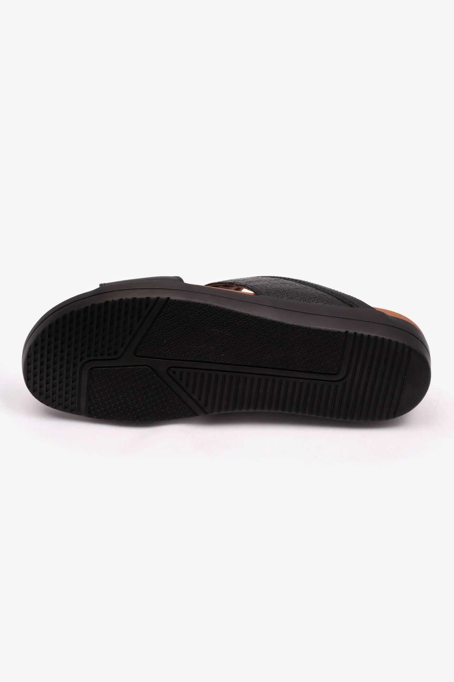 COMFORT PLUS BOUNCY INSOLE MENS SANDALS BLACK - Seventy7