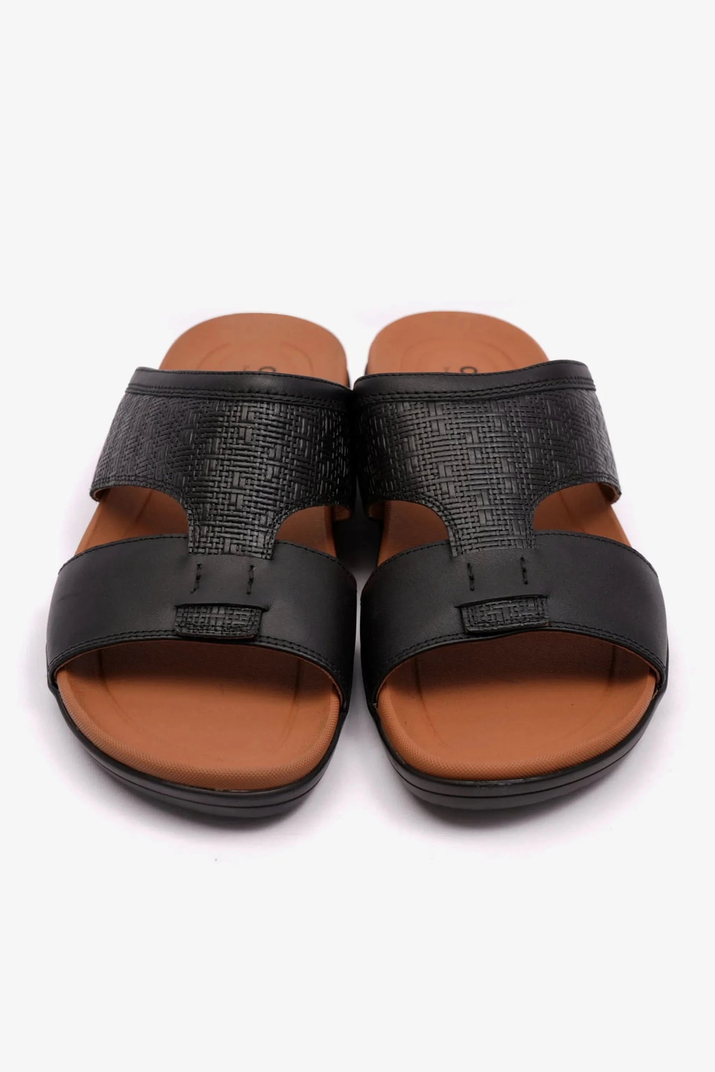 COMFORT PLUS BOUNCY INSOLE MENS SANDALS BLACK - Seventy7