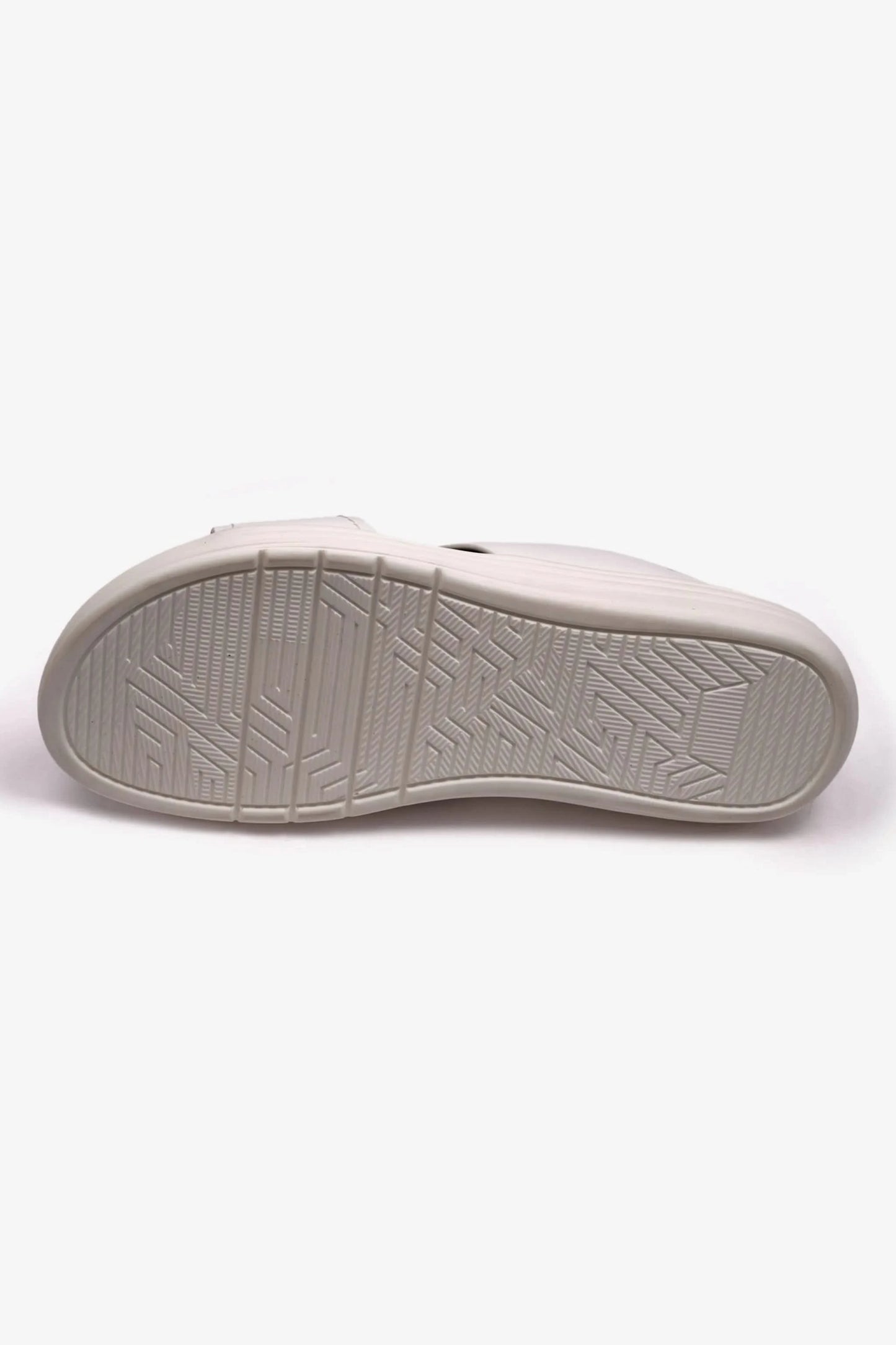 MATTE LEATHER MENS STYLISH SANDALS WHITE - Seventy7