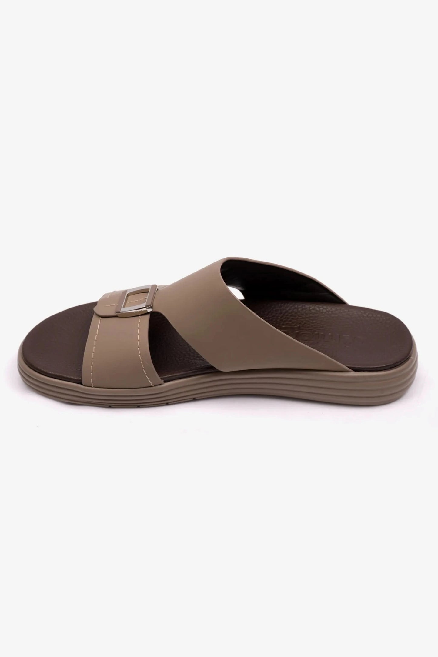 MATTE LEATHER MENS STYLISH SANDALS SAND - Seventy7