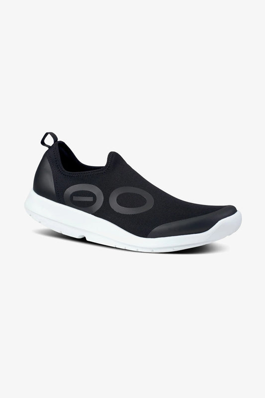 OOFOS MEN'S OOMG SPORT LOW SHOES - WHITE BLACK - Seventy7
