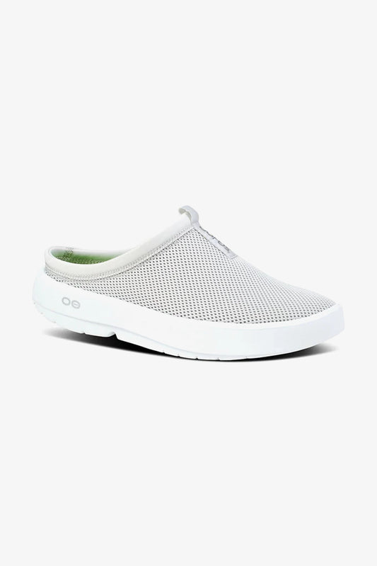 OOFOS WOMEN OOCOOZIE SPORT MULE - WHITE GREY - Seventy7