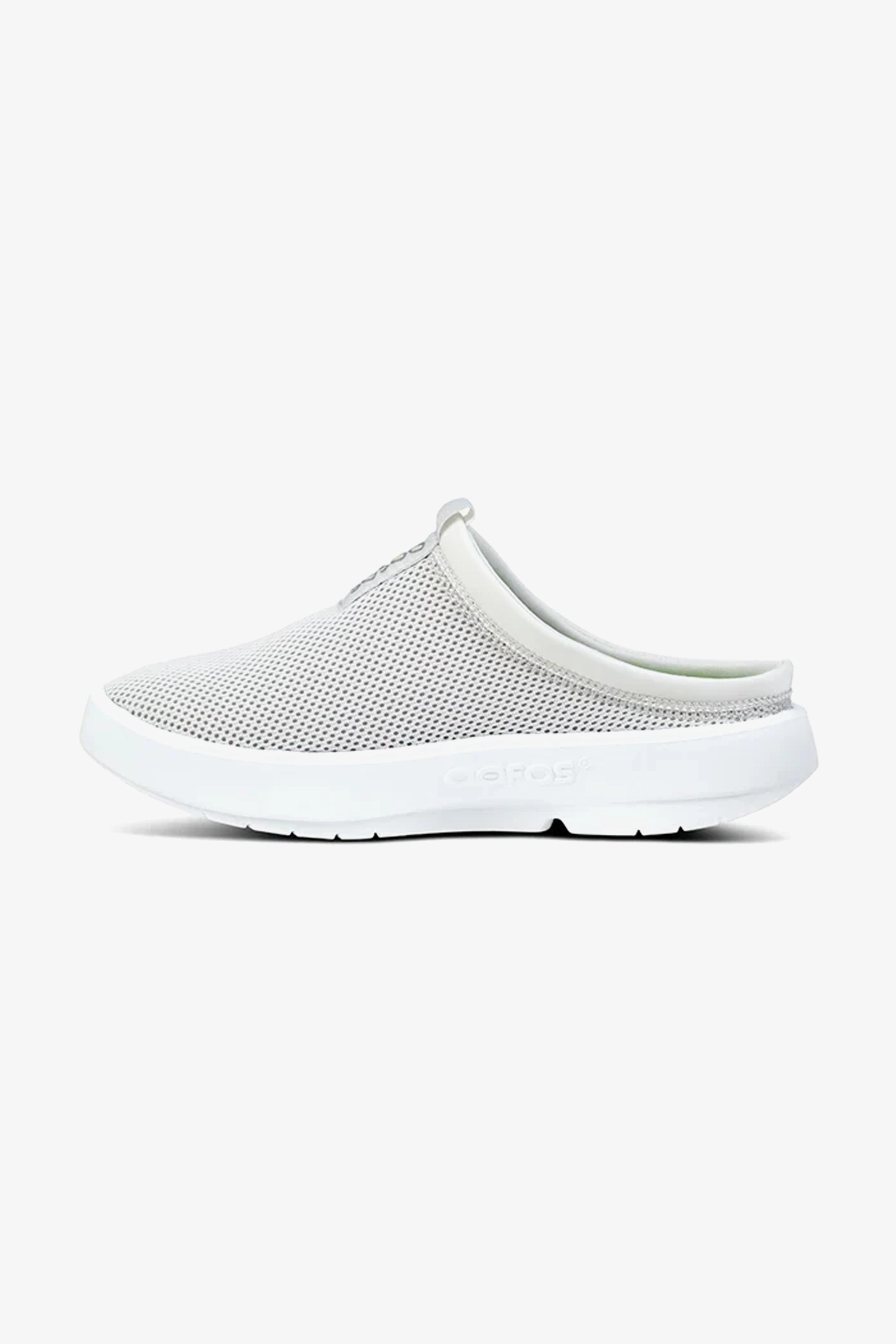 OOFOS WOMEN OOCOOZIE SPORT MULE - WHITE GREY - Seventy7