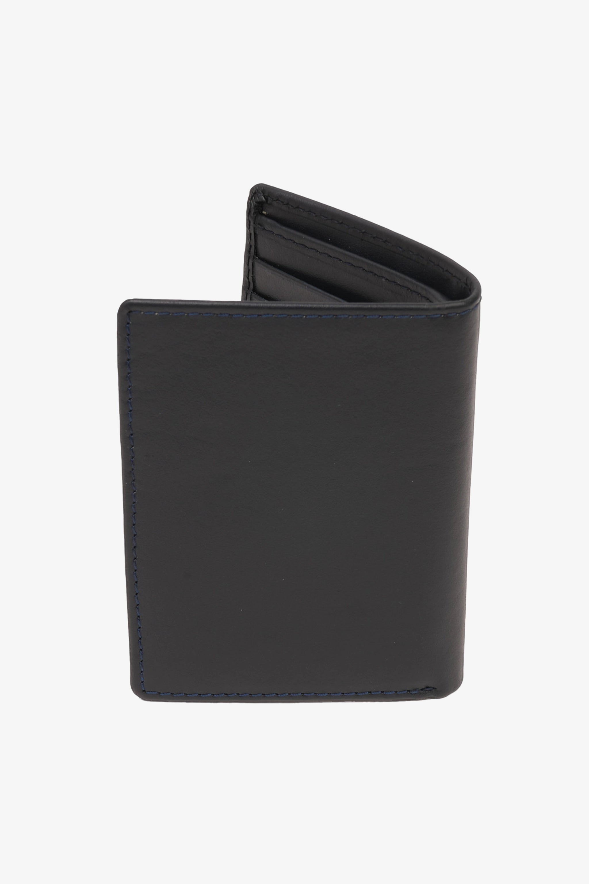 UOMO CAVALIER PREMIUM LEATHER METROPOLITAN WALLET NAVY - Seventy7