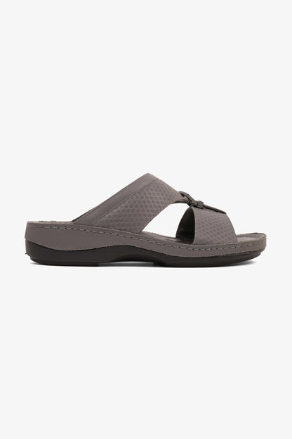 COMFORT PLUS MEN'S ULTRA COMFORT TRIM SANDALS GREY