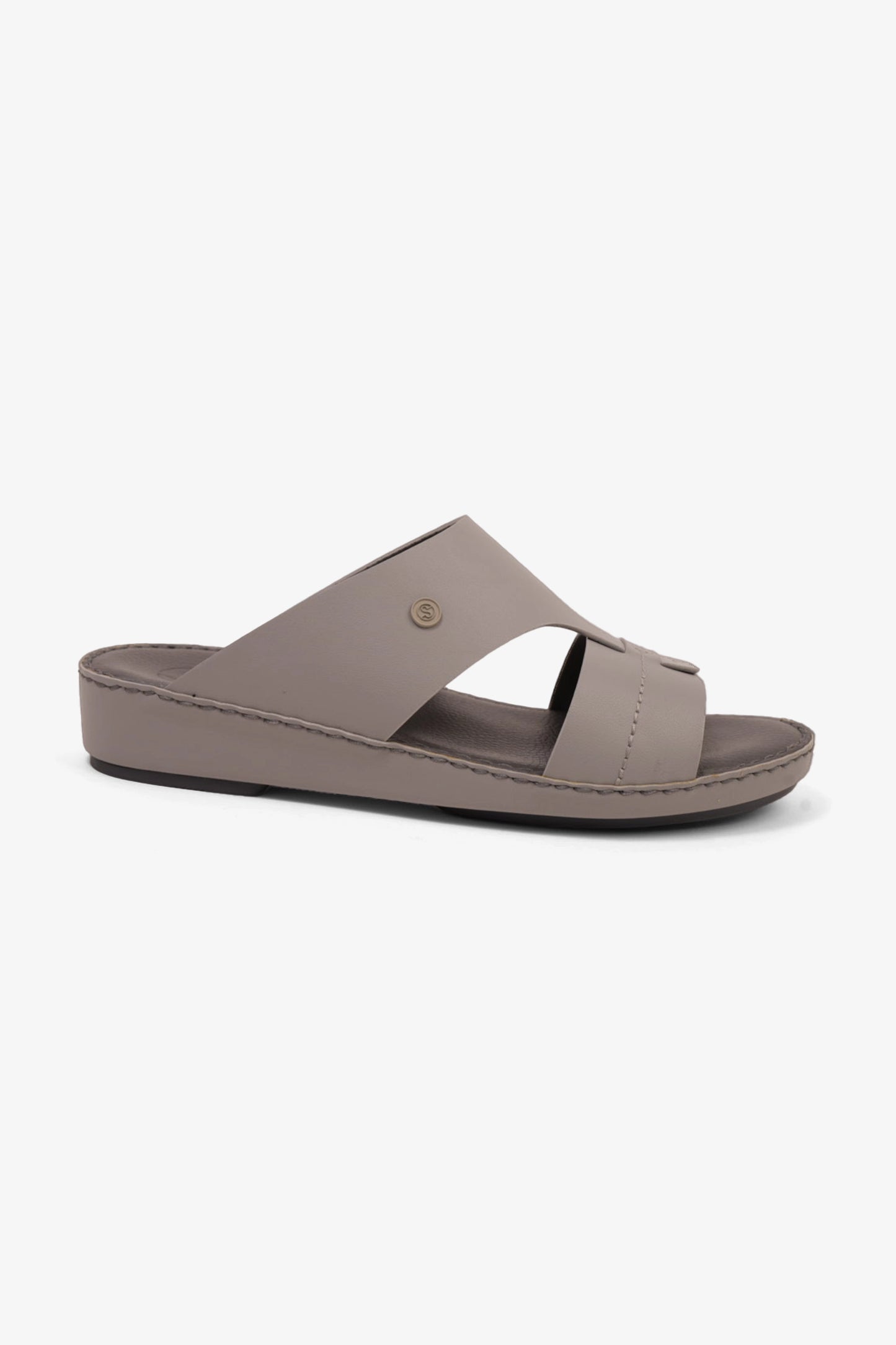 COMFORT PLUS MATTE MODERN LEATHER SANDALS LIGHT-GREY